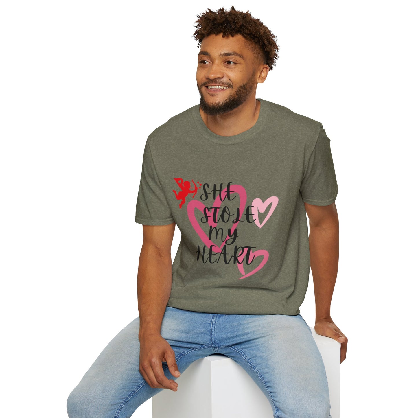 SHe Stole My Heart Unisex T-Shirt - Cute Valentine’s Day Couple Shift