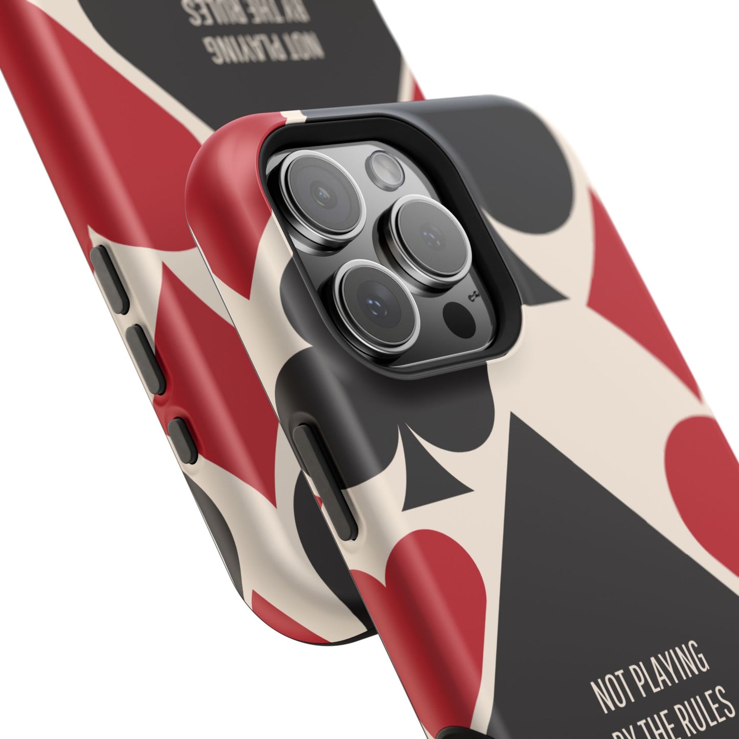 Bold Playing Card Tough Phone Case - Not Playing by the Rules for Iphone