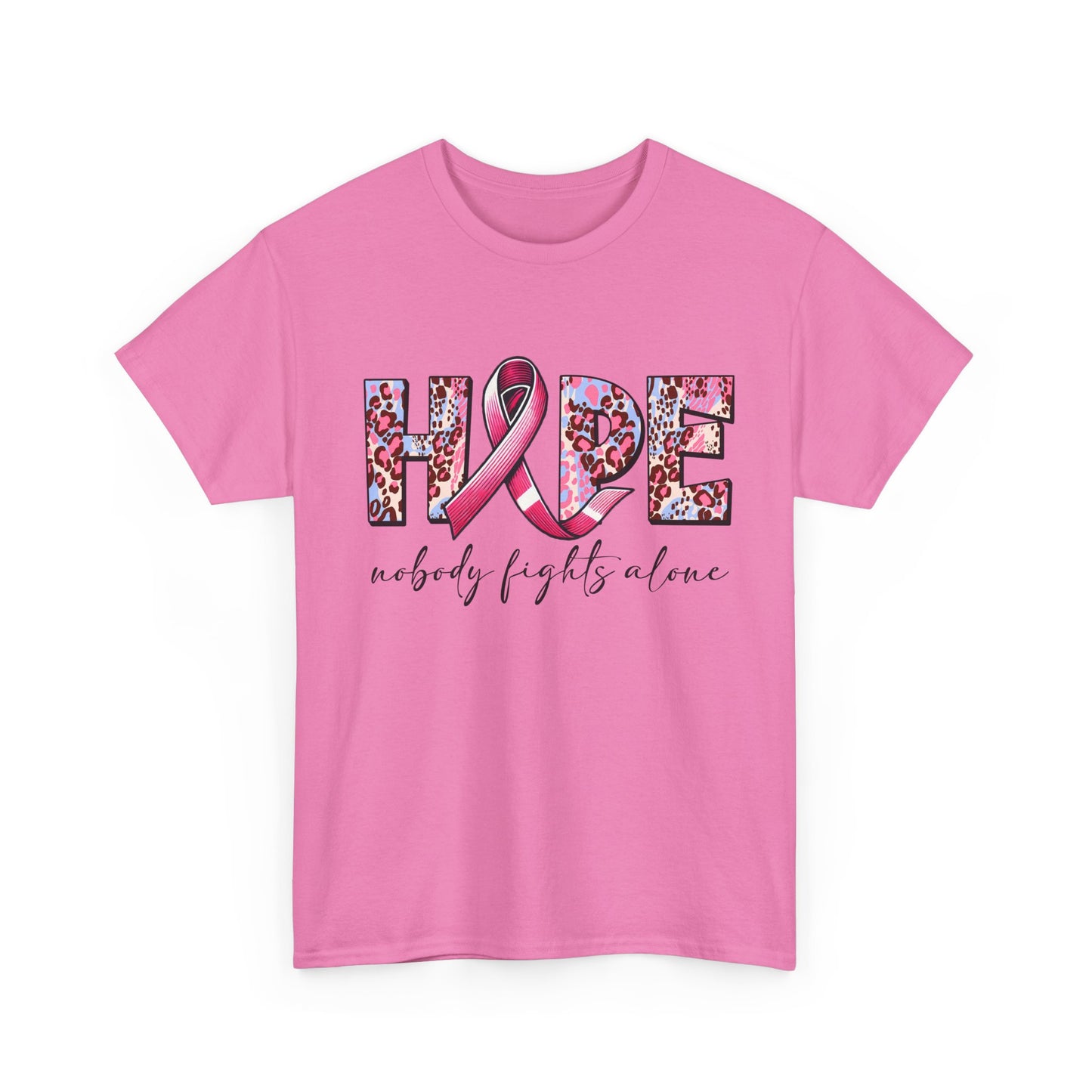 Hope & Support Unisex Tee - Nobody Fights Alone