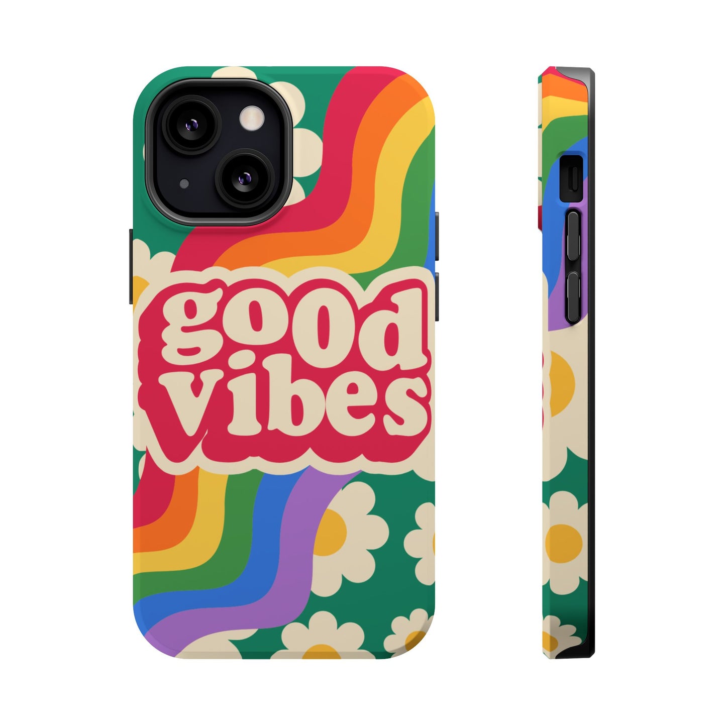 Good Vibes MAGNETIC Tough Phone Cases, Colorful, Cheerful Phone Protection, Gifts for Friends