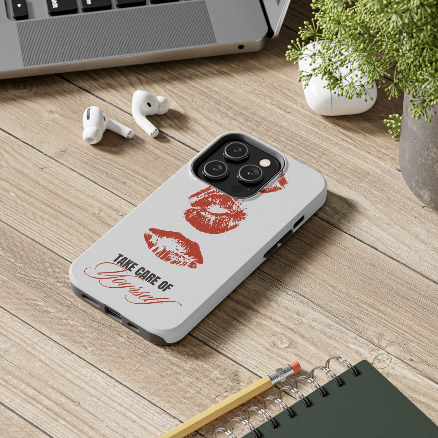 Kiss Print, Chic. Tough Phone Case