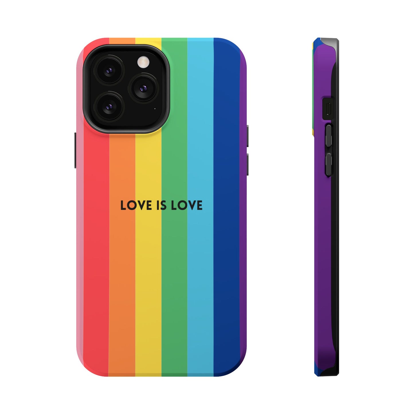lOVE IS LOVE- Rainbow, LGBTQ+ Pride MAGNETIC Phone Case