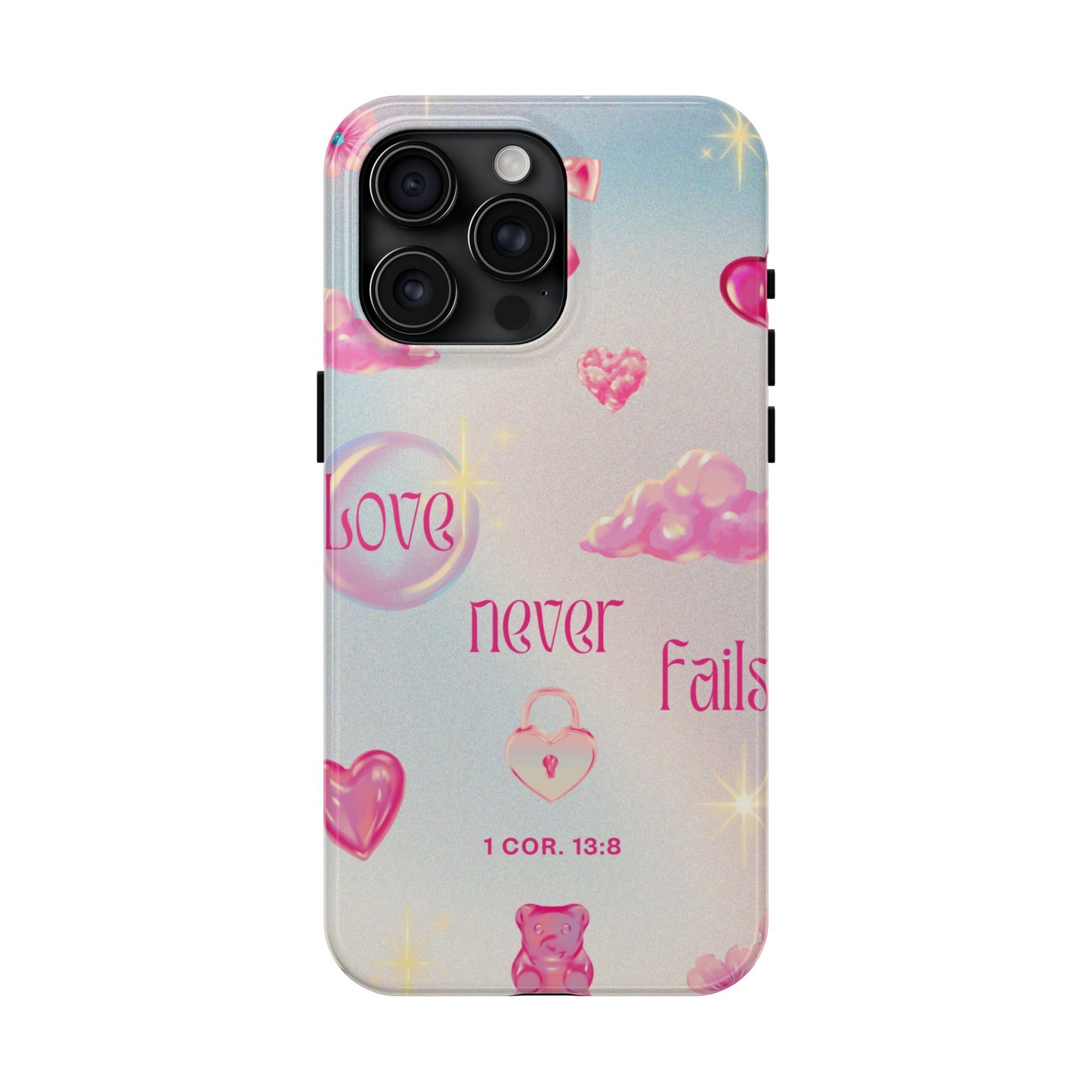 Love Never Fails Bible Verse Tough Phone Case