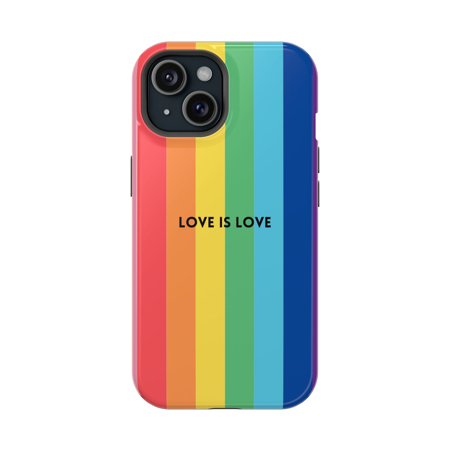 lOVE IS LOVE- Rainbow, LGBTQ+ Pride MAGNETIC Phone Case