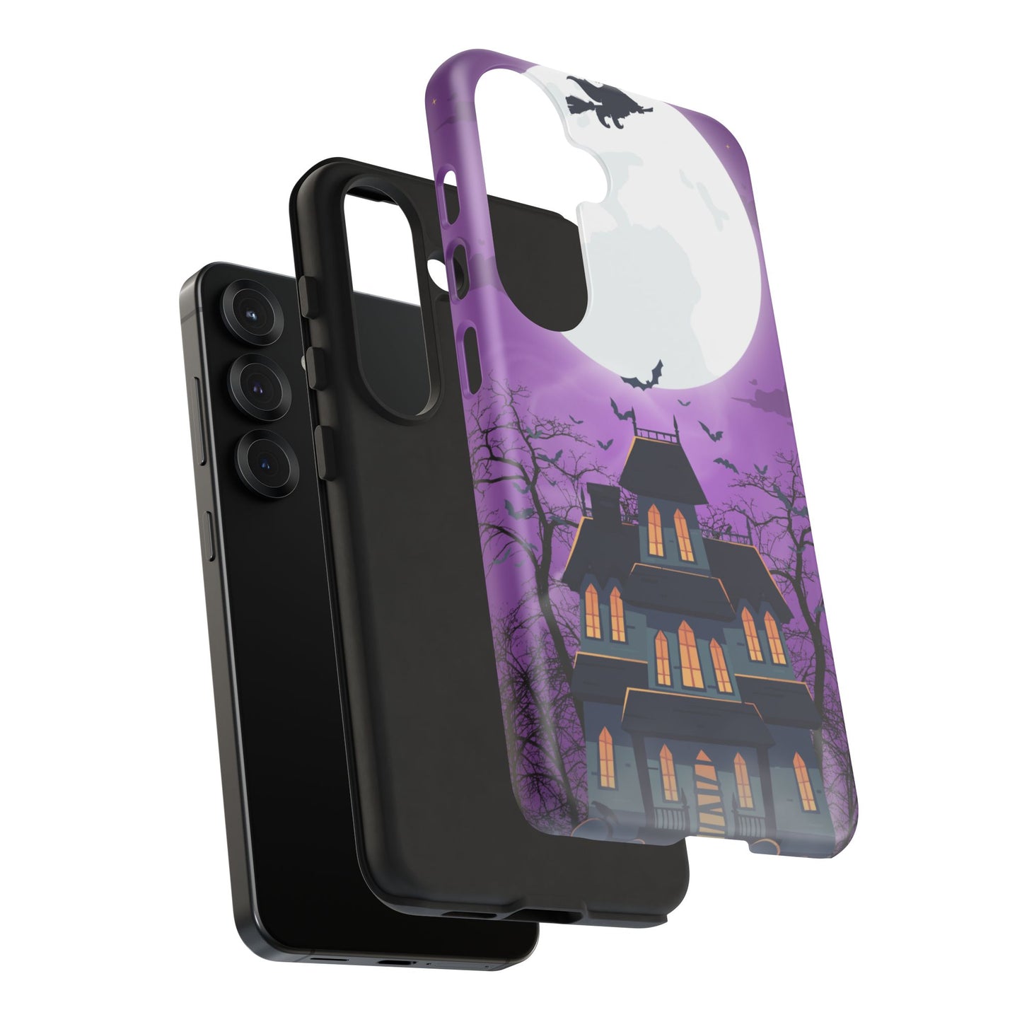Halloween Haunted, Spooky House, Witchy Vibe Phone Case for Samsung