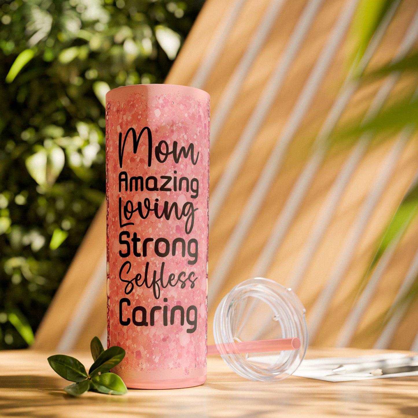 Mom Appreciation Skinny Tumbler with Straw - 20oz