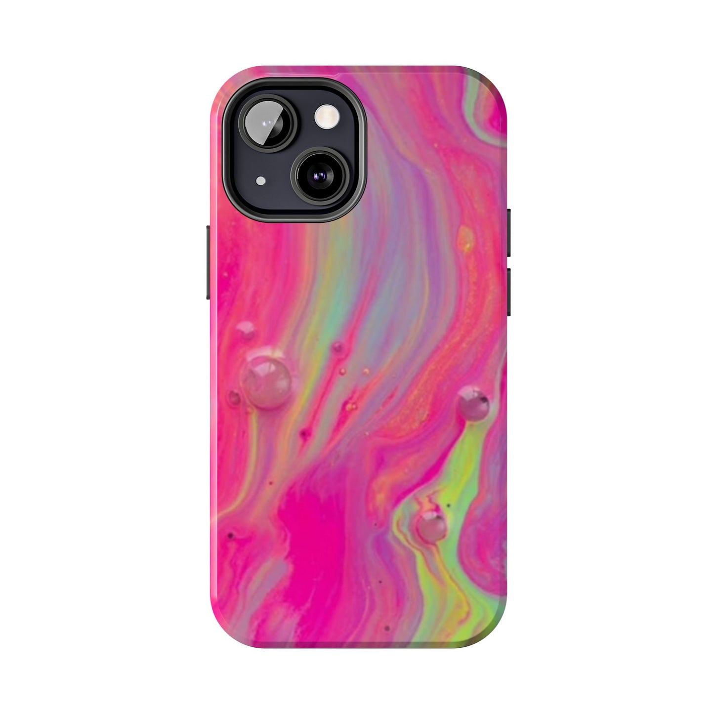 Colorful Swirl Futuristic Tough Phone Case, Stylish Durable Cover for Iphone