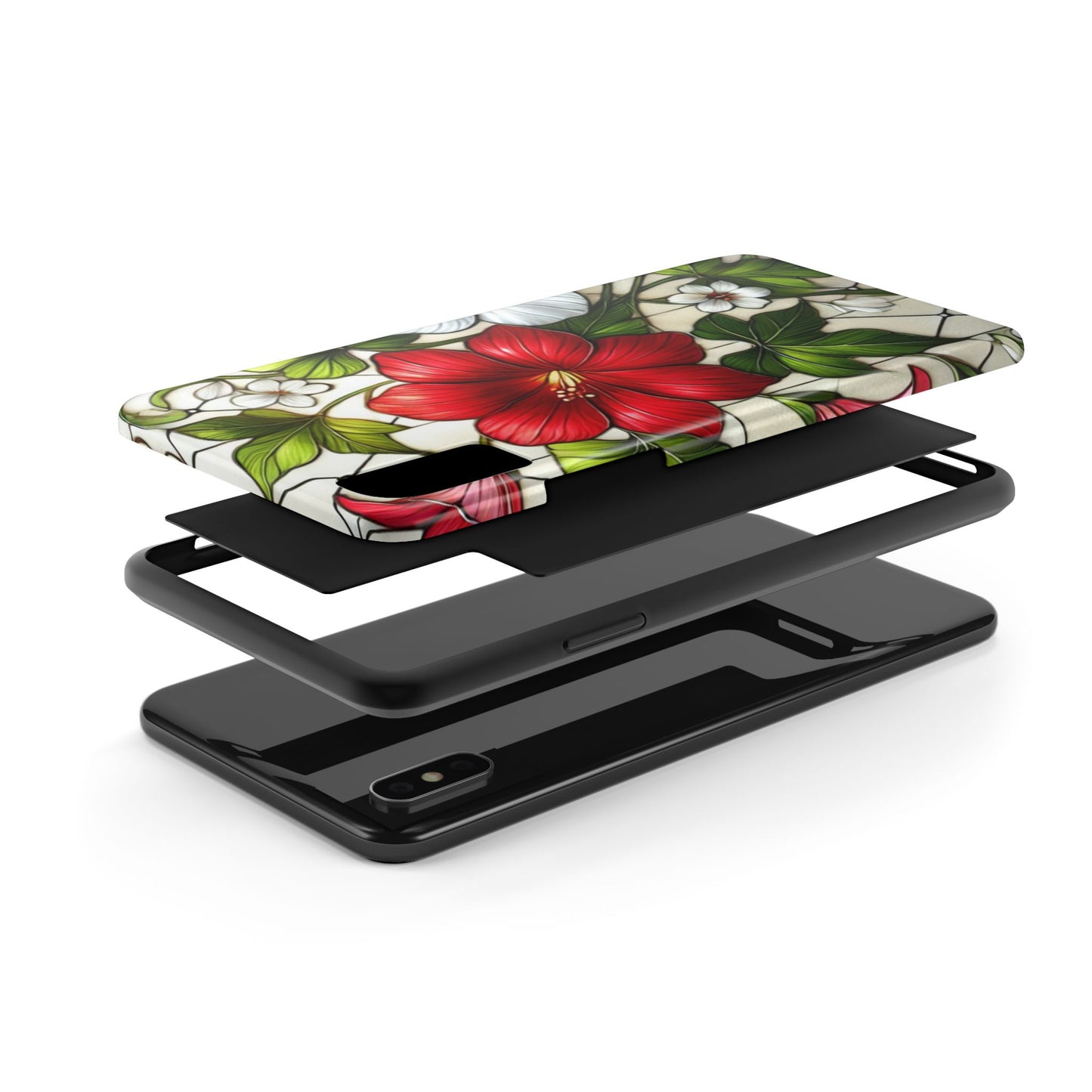 Tough Phone Case with Vibrant Floral Design - Perfect Gift for Nature Lovers