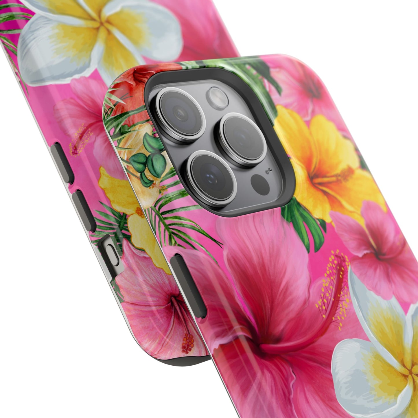 Tropical Floral MAGNETIC Phone Case - Tough, Durable, Chic Protection, Summer Vibes, Gift for Her