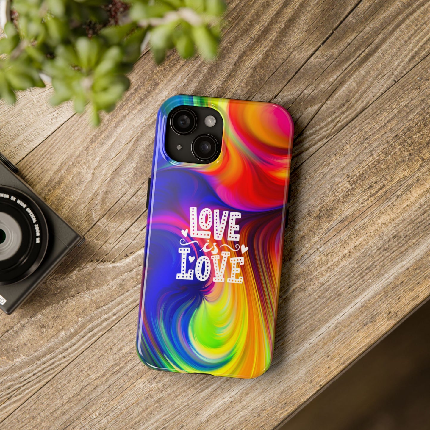 LOVE IS LOVE Colorful Love, Pride Tough Phone Case
