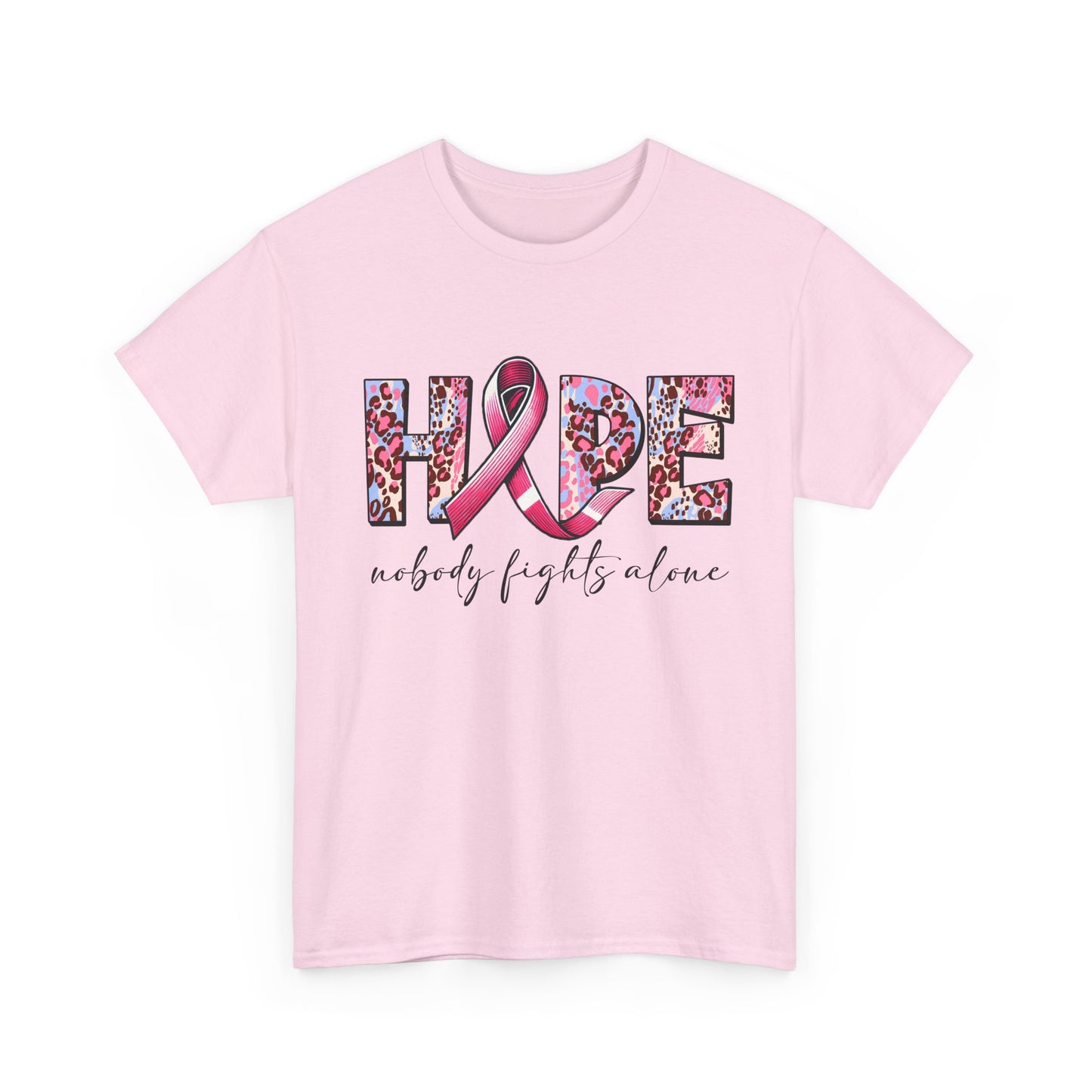 Hope & Support Unisex Tee - Nobody Fights Alone