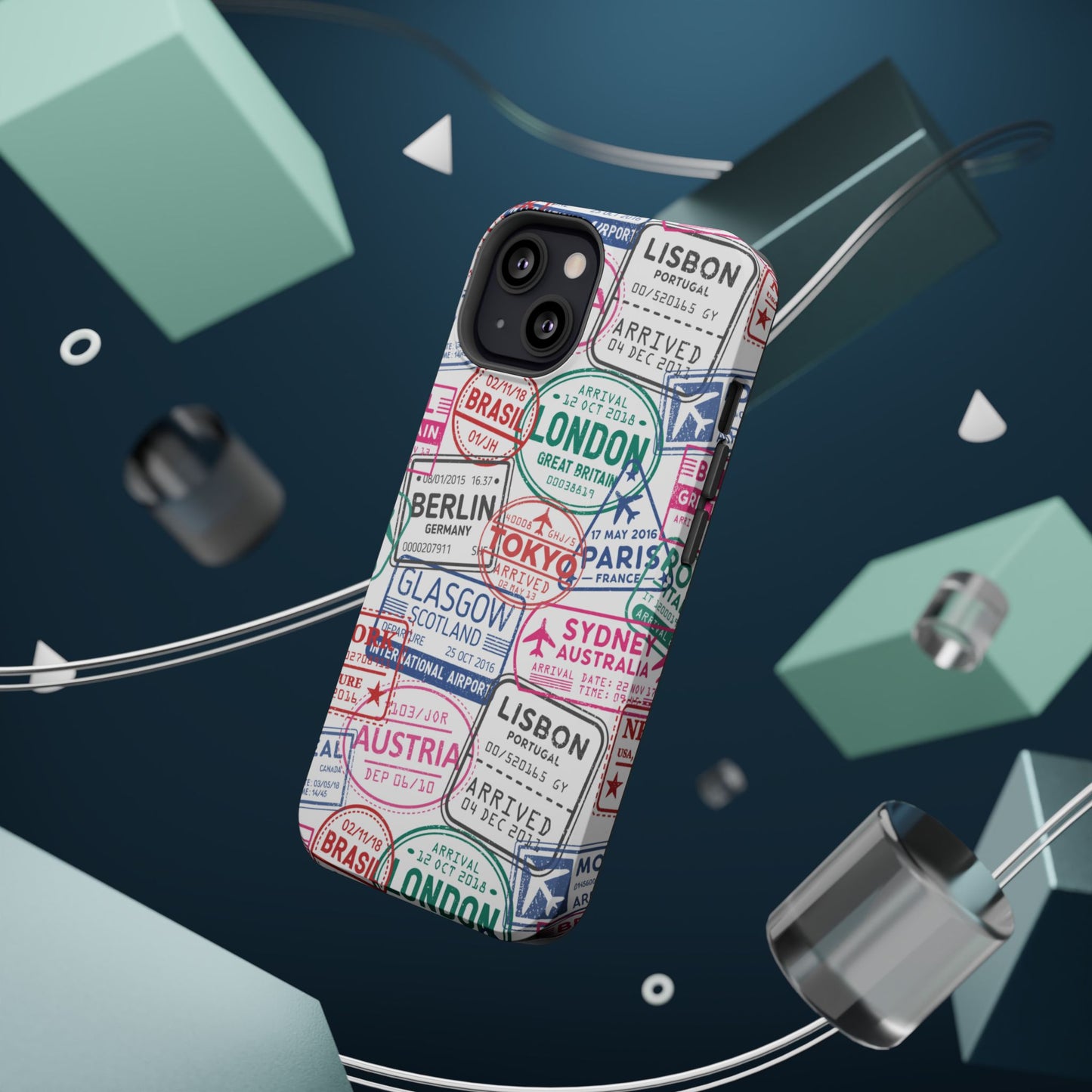 Travel-Inspired, Passport, Travelers, Adventure Stamp, Unique MAGNETIC Phone Case