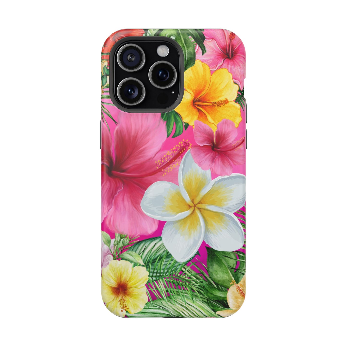 Tropical Floral MAGNETIC Phone Case - Tough, Durable, Chic Protection, Summer Vibes, Gift for Her