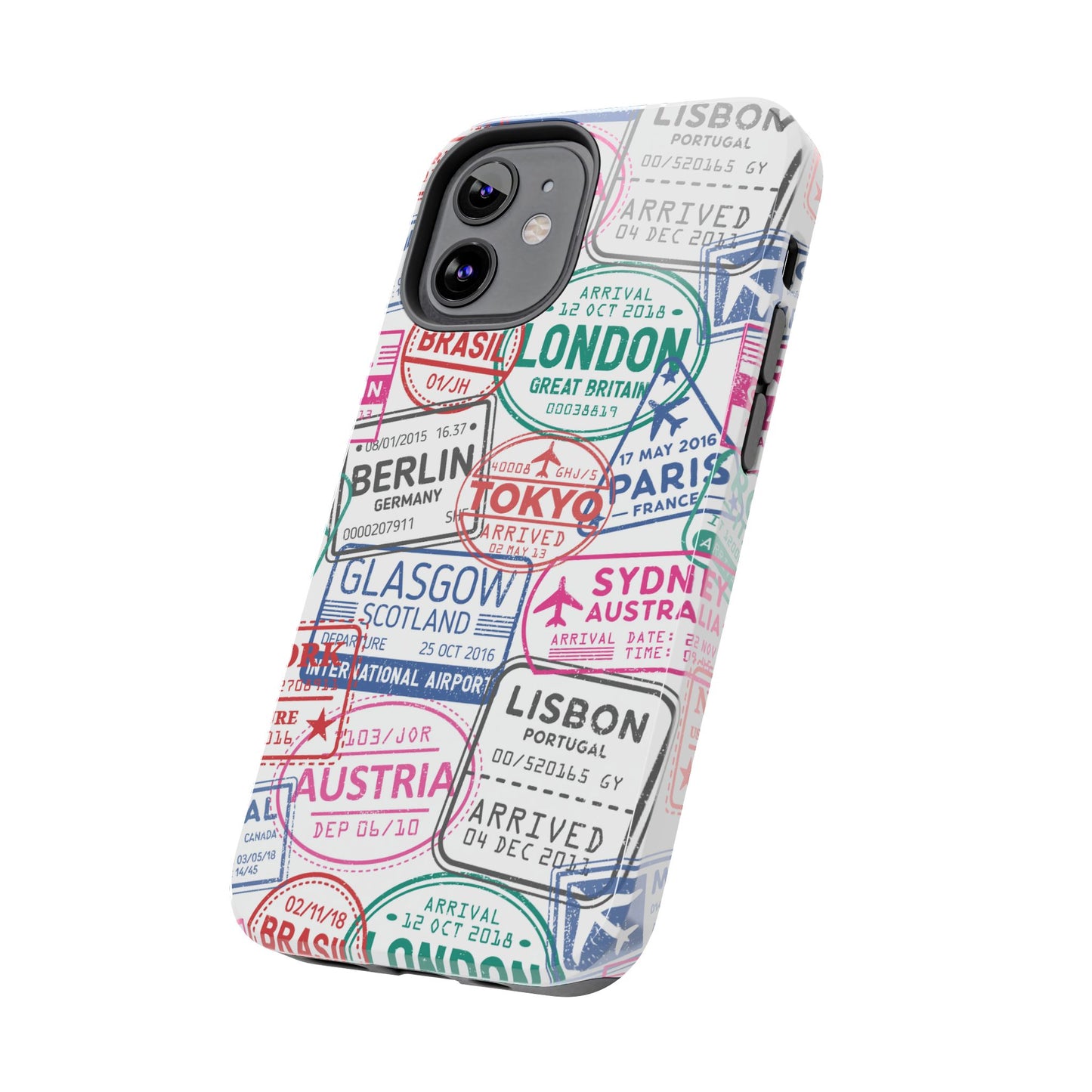 Travel-Inspired, Passport, Travelers, Adventure Stamp, Unique Phone Case