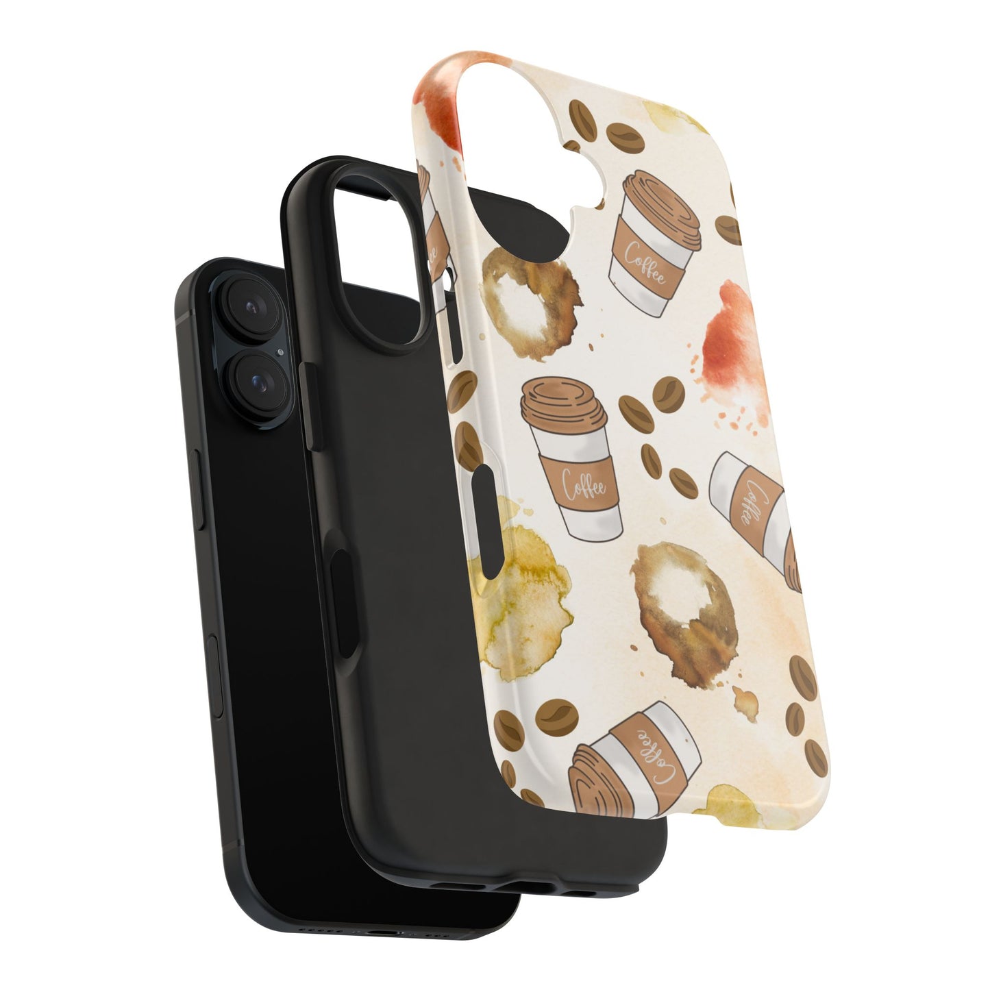Cute, Trendy, Coffee Lover, Barista Tough Phone Cases for Iphone