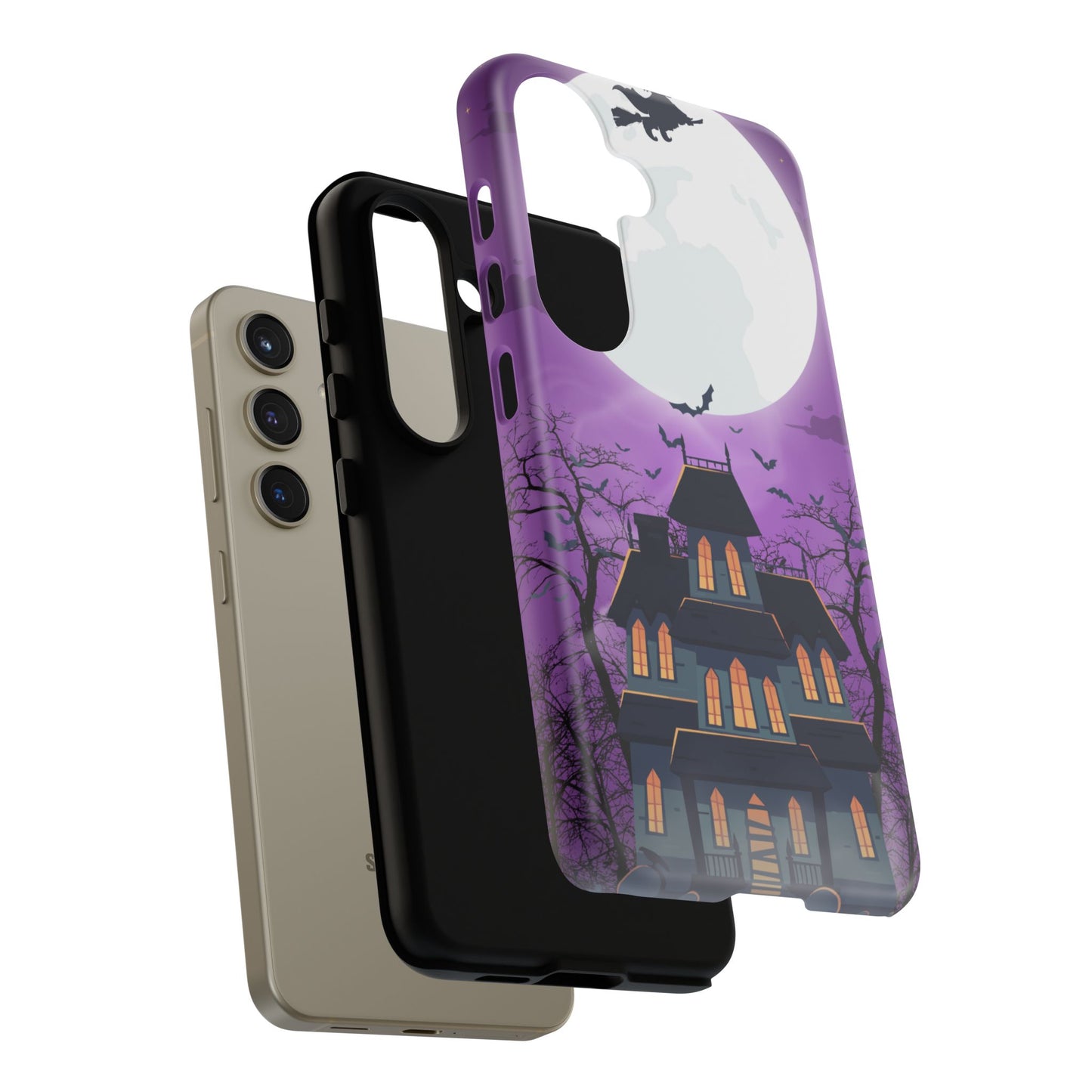 Halloween Haunted, Spooky House, Witchy Vibe Phone Case for Samsung