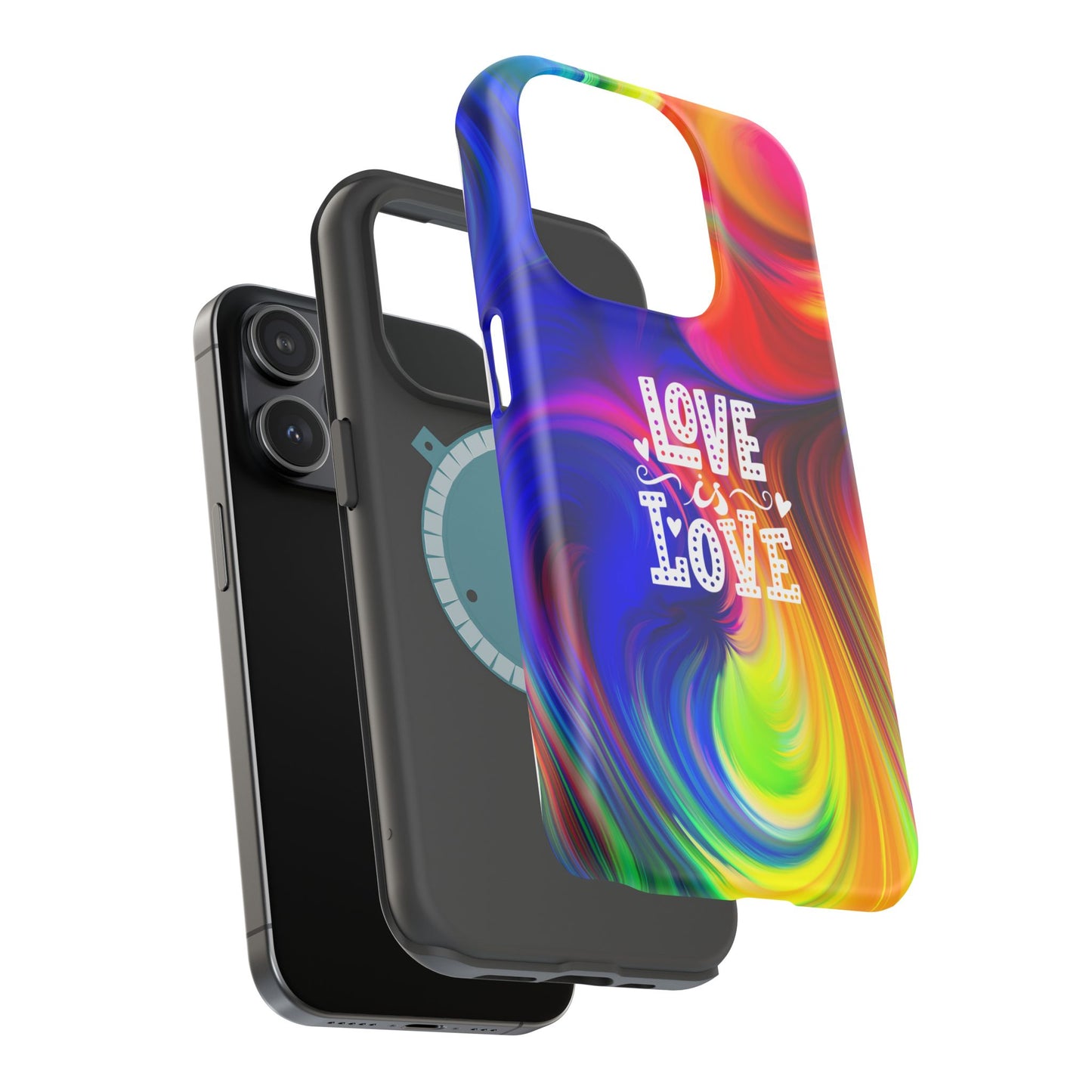 LOVE IS LOVE Colorful Love, Pride Tough Phone Case