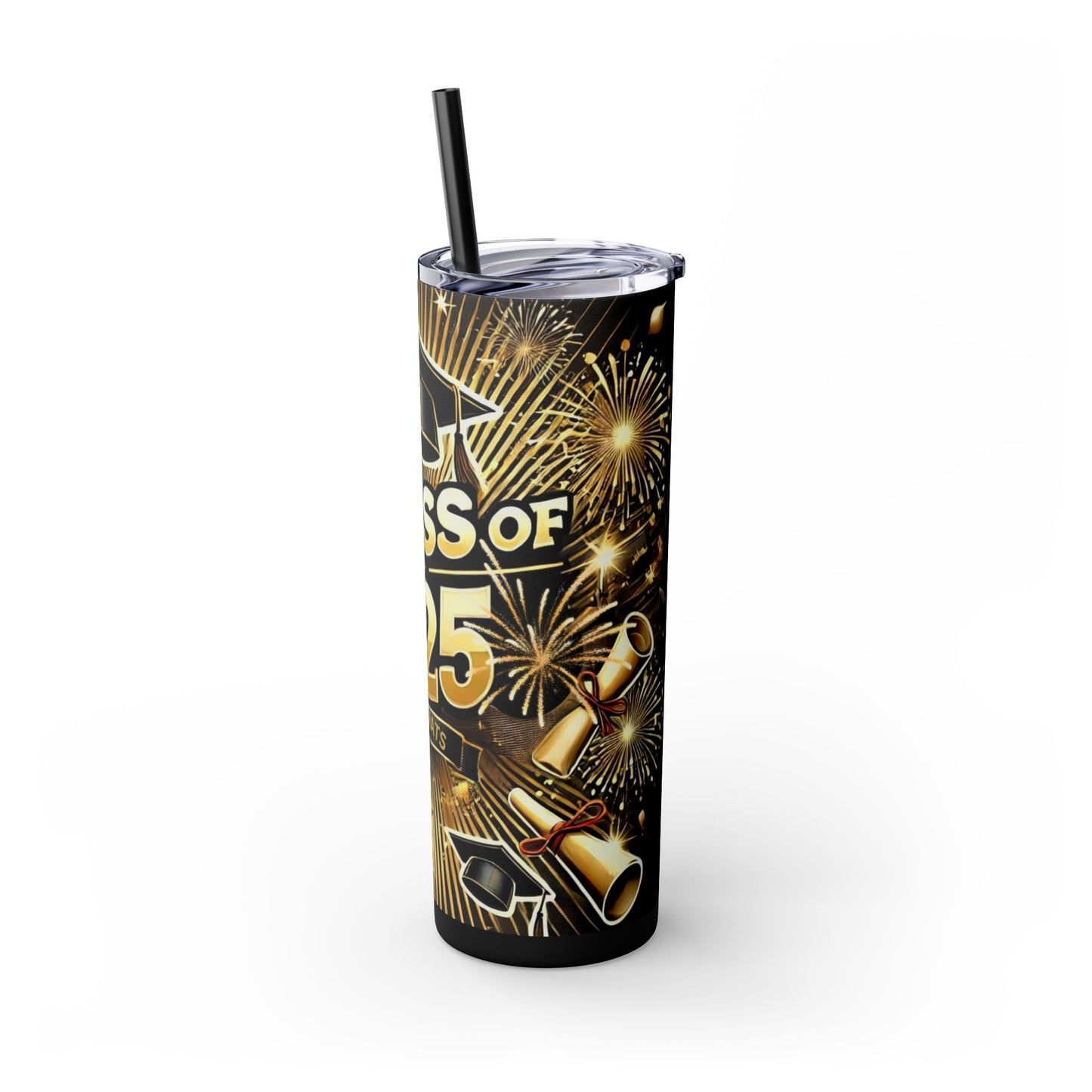 Graduation Tumbler with Straw - Class of 2025 - 20 oz