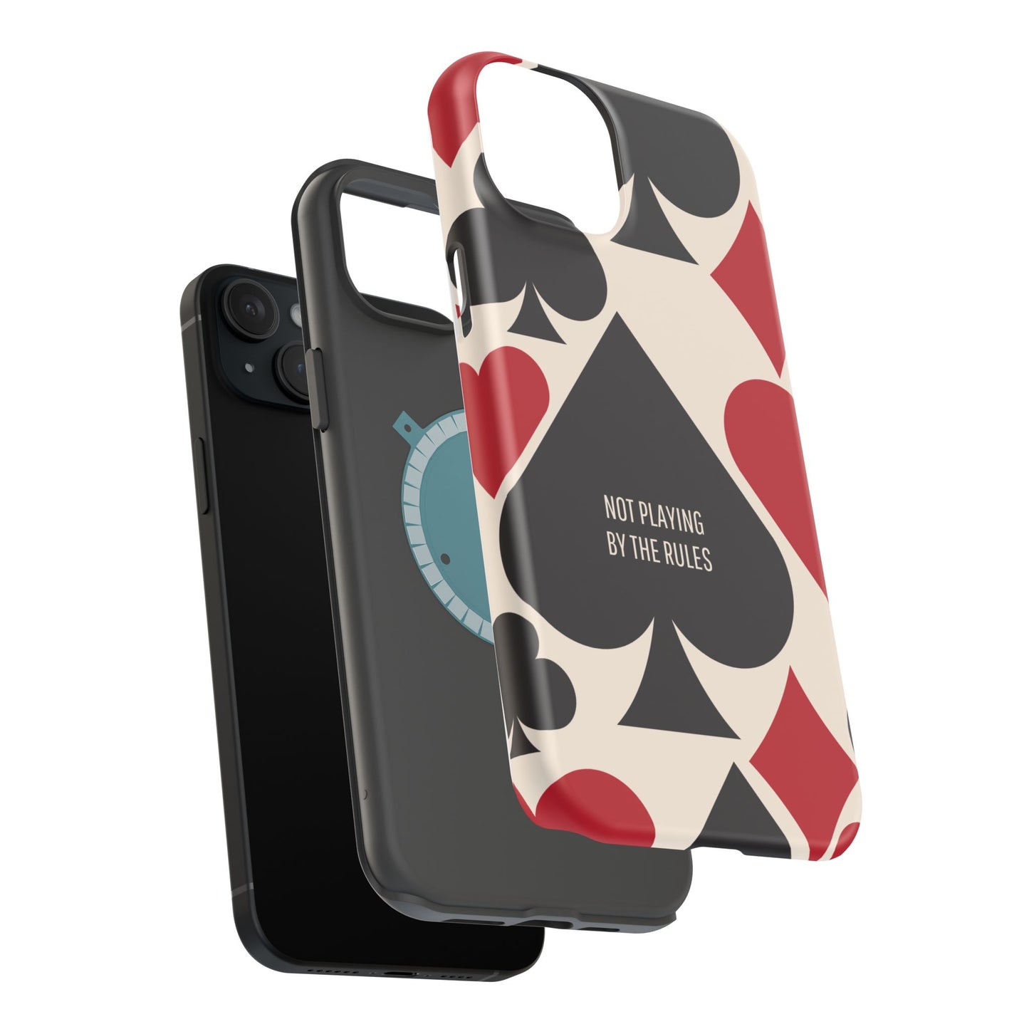 Bold Playing Card Tough Phone Case - Not Playing by the Rules for Iphone