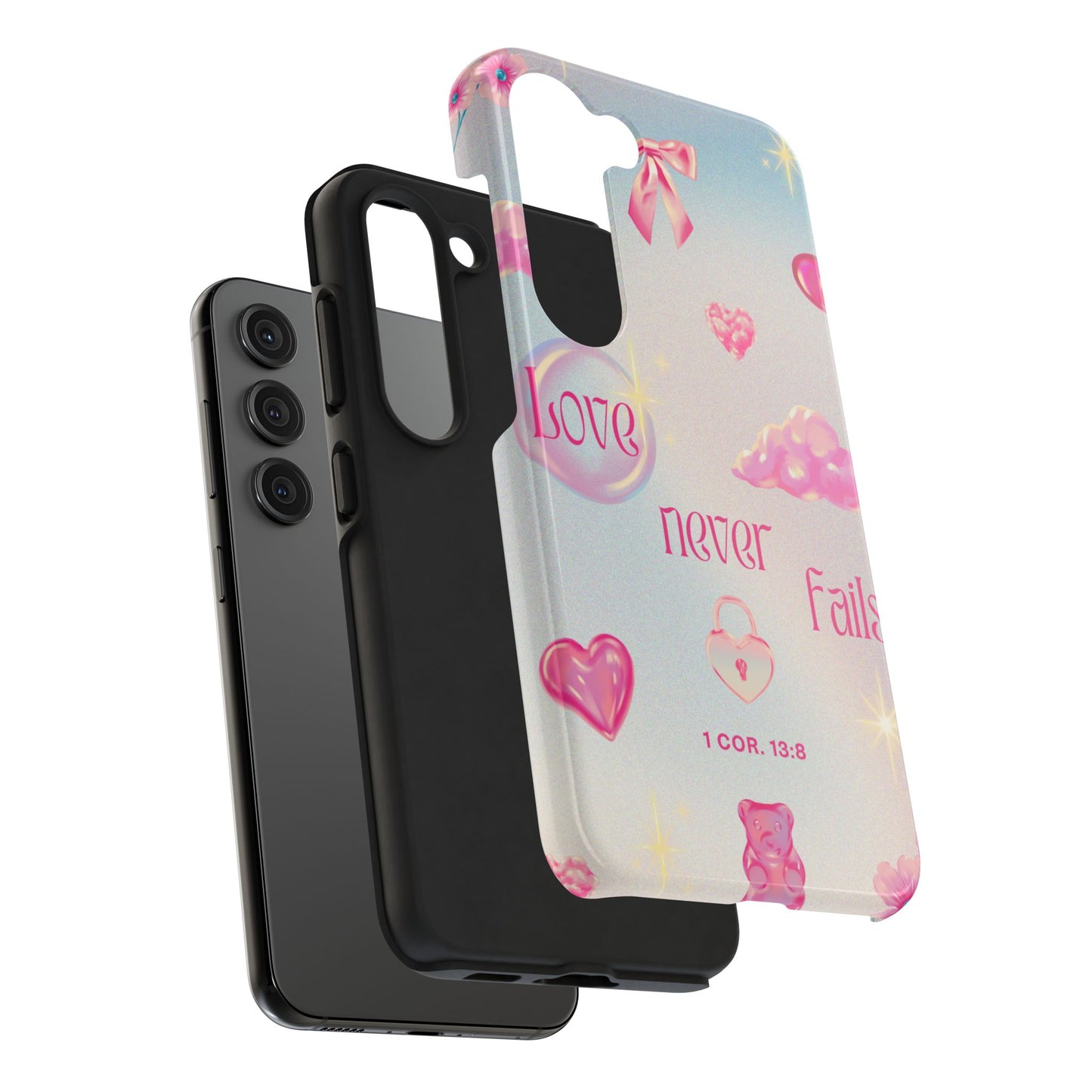 Love Never Fails Bible Verse Tough Phone Case