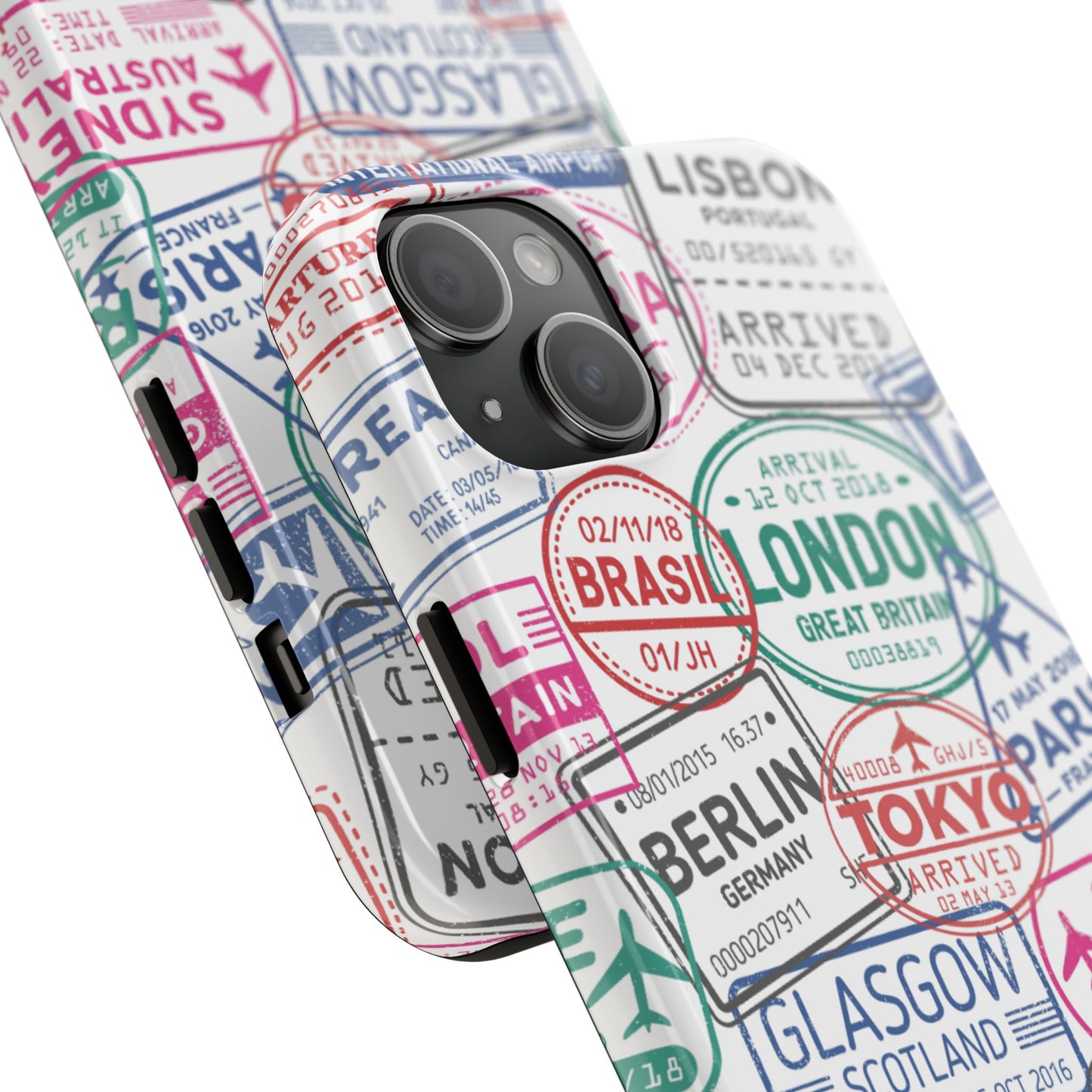 Travel-Inspired, Passport, Travelers, Adventure Stamp, Unique Phone Case