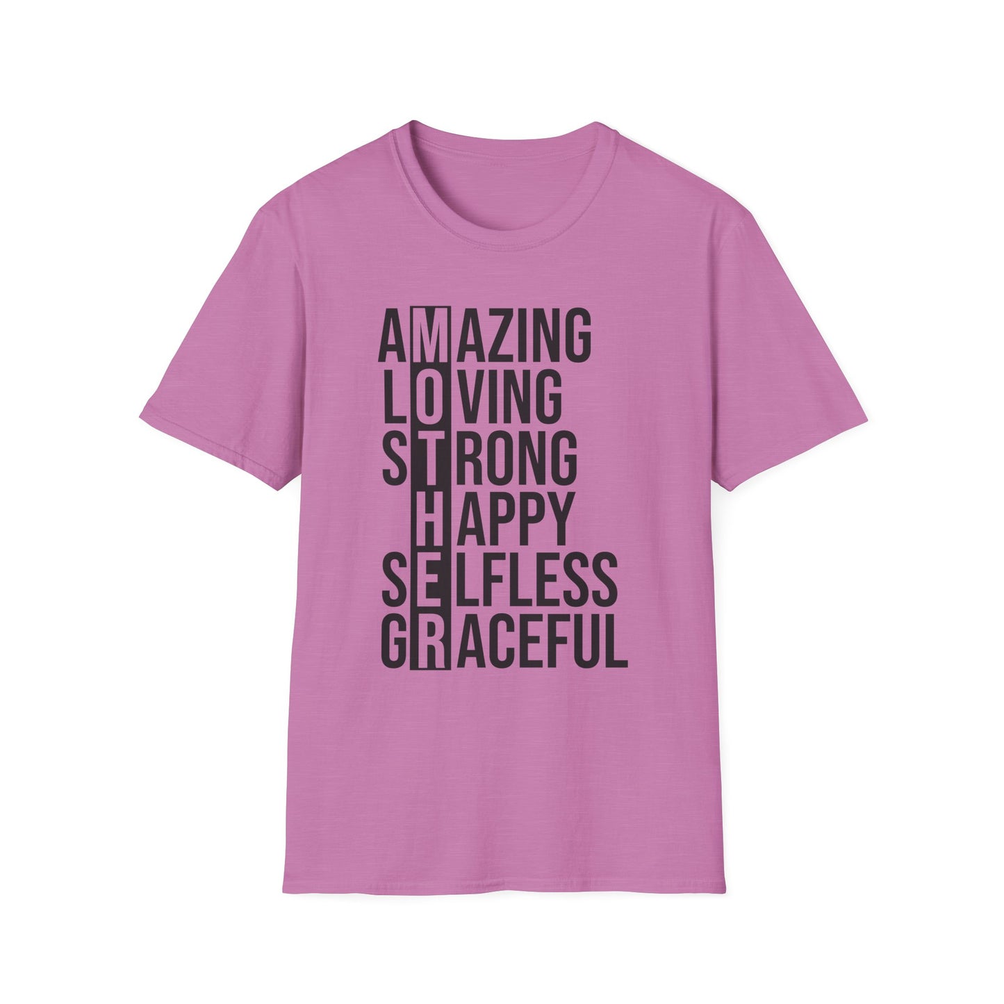 Affirmation T-Shirt - Inspirational Amazing Loving Strong Happy Selfless Graceful-MOTHER