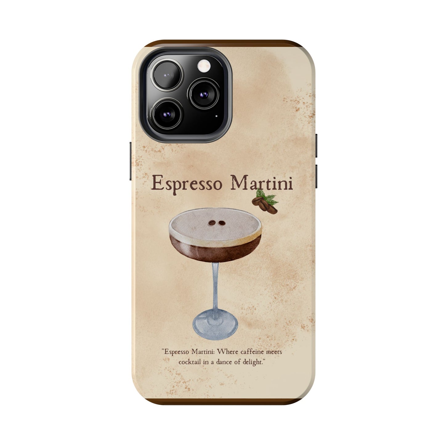 Espresso Martini Tough Phone Cases | Stylish Drink Design | Unique Gift for Cocktail Lovers | Perfect for Any Occasion
