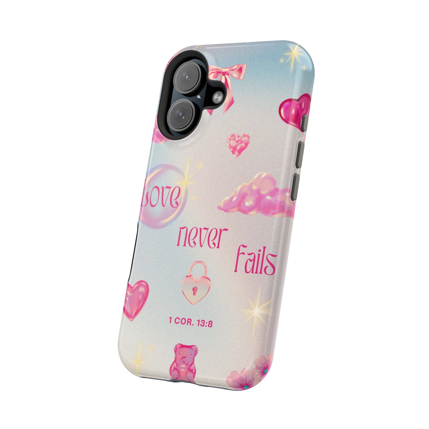 Love Never Fails Bible Verse Tough MAGNETIC Phone Case
