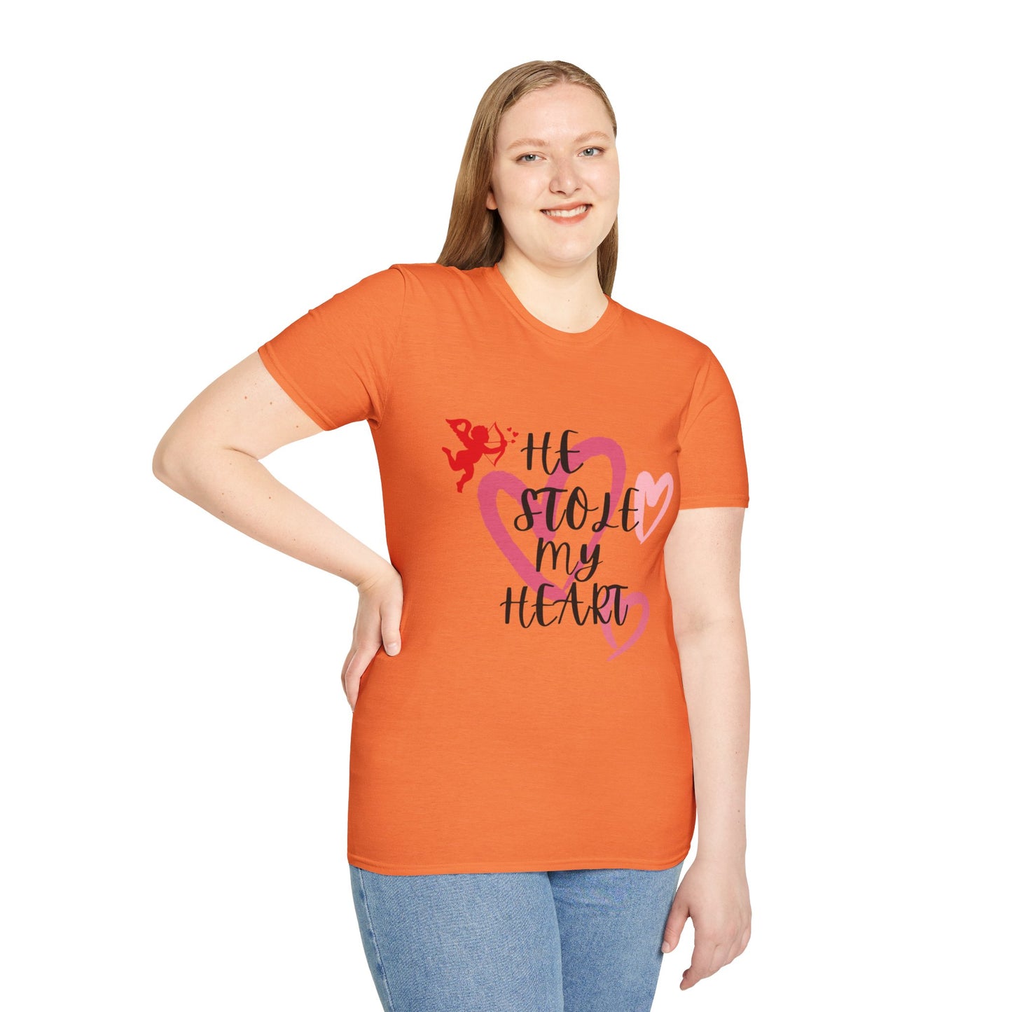 He Stole My Heart Unisex T-Shirt - Cute Valentine’s Day Couple Shift