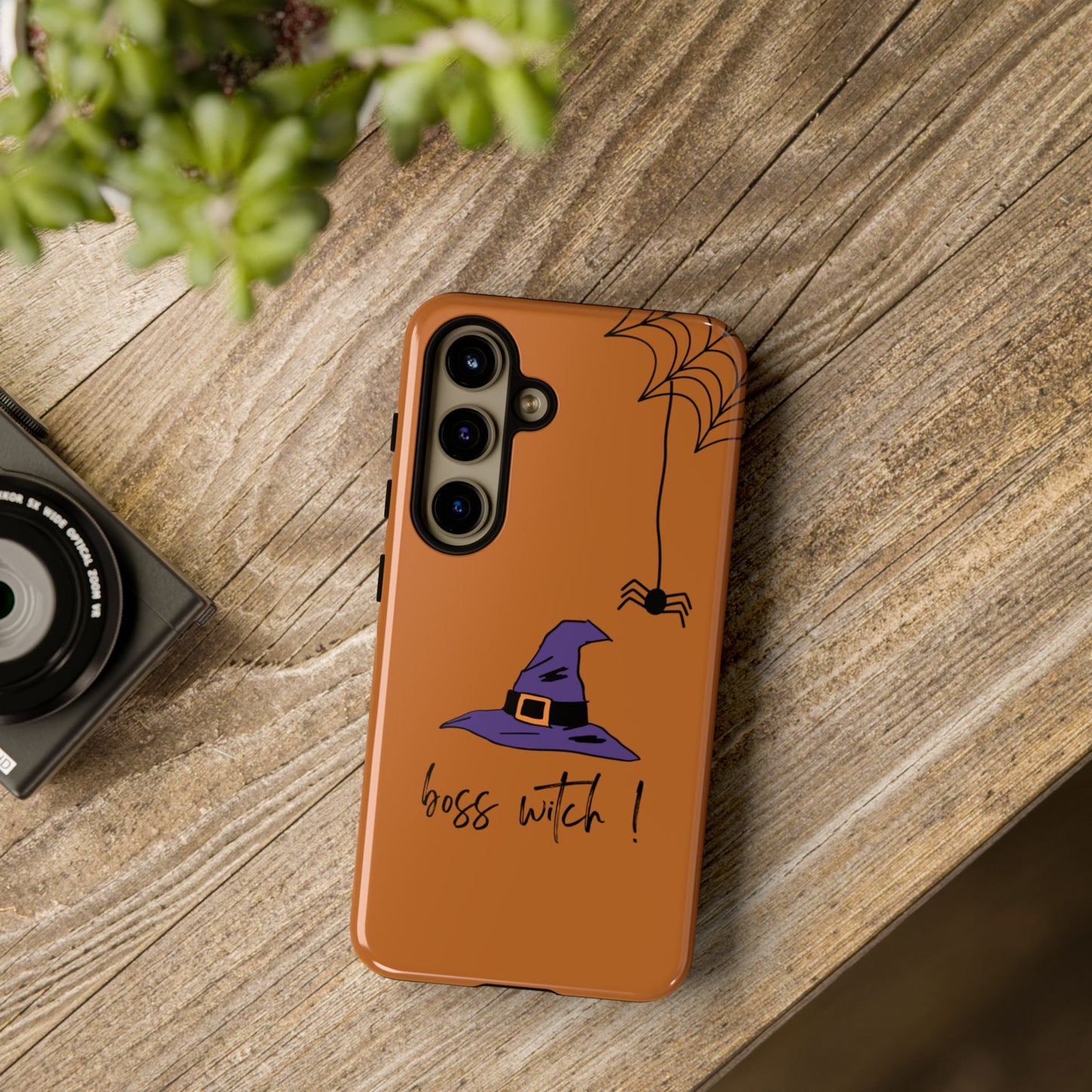 Halloween Phone Case, Boss Witch Phone Cover, Spooky Witch Design, Phone Accessory, Gift for Her, Autumn Decor, Witchy Aesthetic