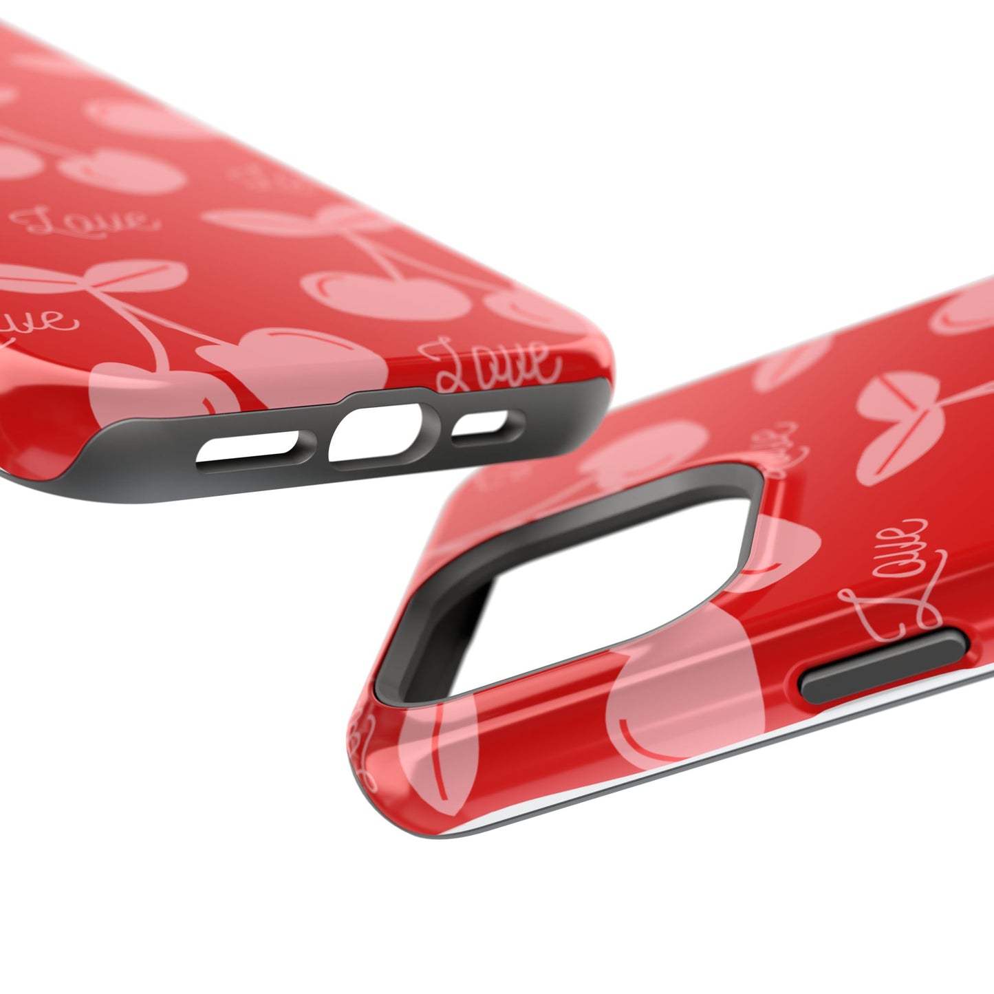 Cherry Love MAGNETIC Tough Cases, Cute Protection, Gift for Her, Valentine's Day