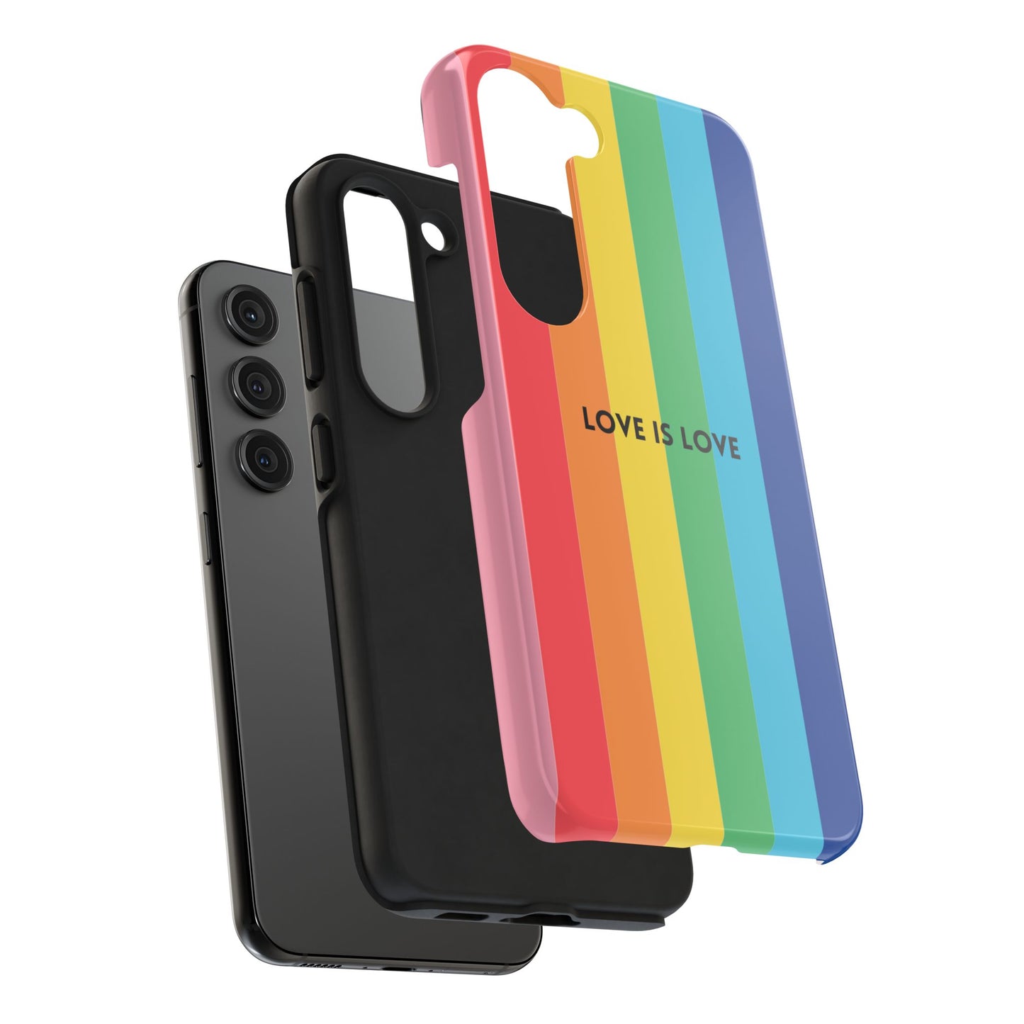 LOVE IS LOVE Colorful Love, Pride Tough Phone Case