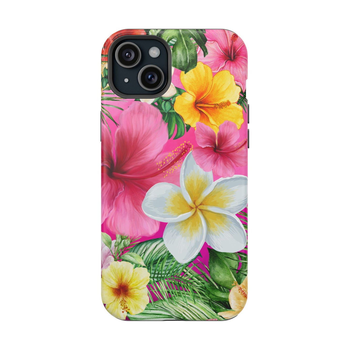 Tropical Floral MAGNETIC Phone Case - Tough, Durable, Chic Protection, Summer Vibes, Gift for Her