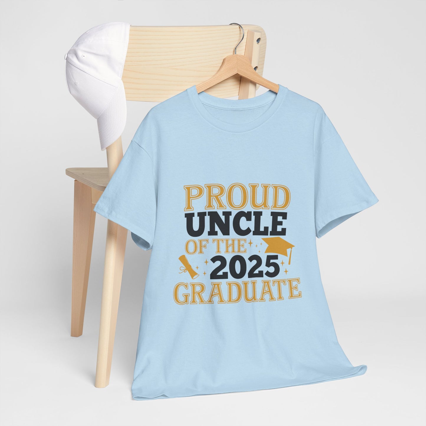 Proud Uncle of the 2025 Graduate T-Shirt - Unisex Cotton Tee