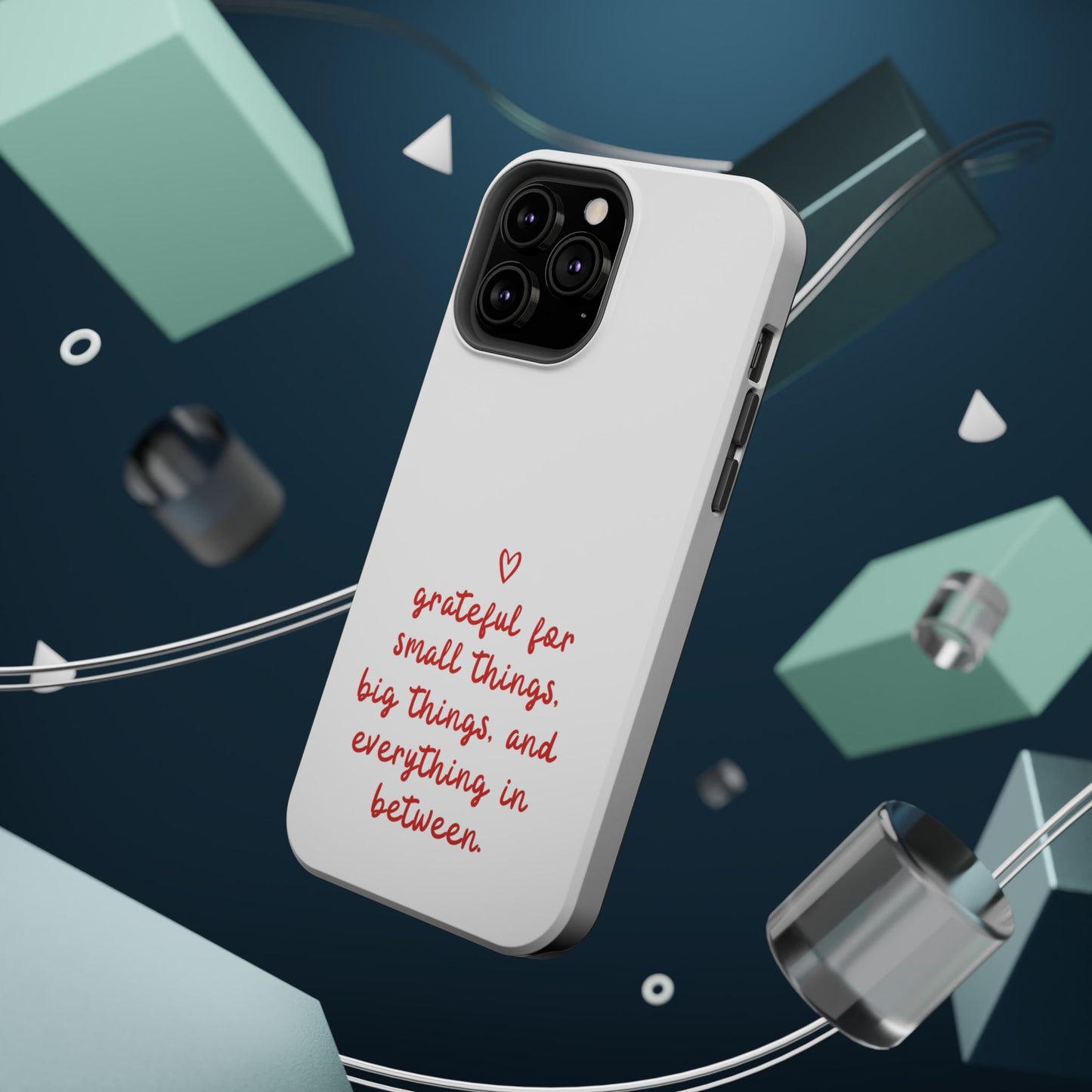 Grateful Small Things Magnetic Phone Case, Inspirational Phone Cover, Unique Gift, Everyday Reminder, Custom Tough Cases, Phone Protection