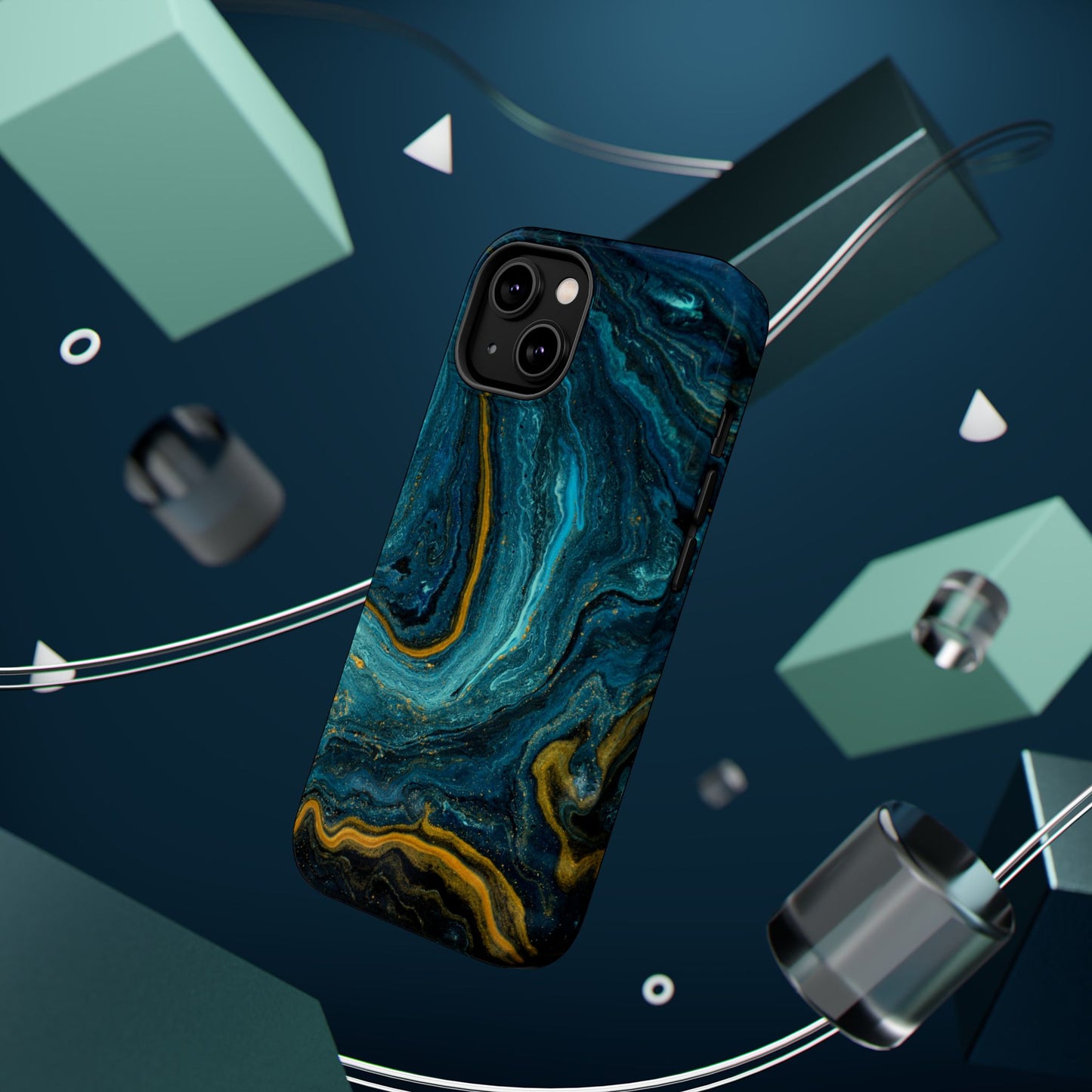 Marble Print MAGNETIC, Unique Tough Phone Case