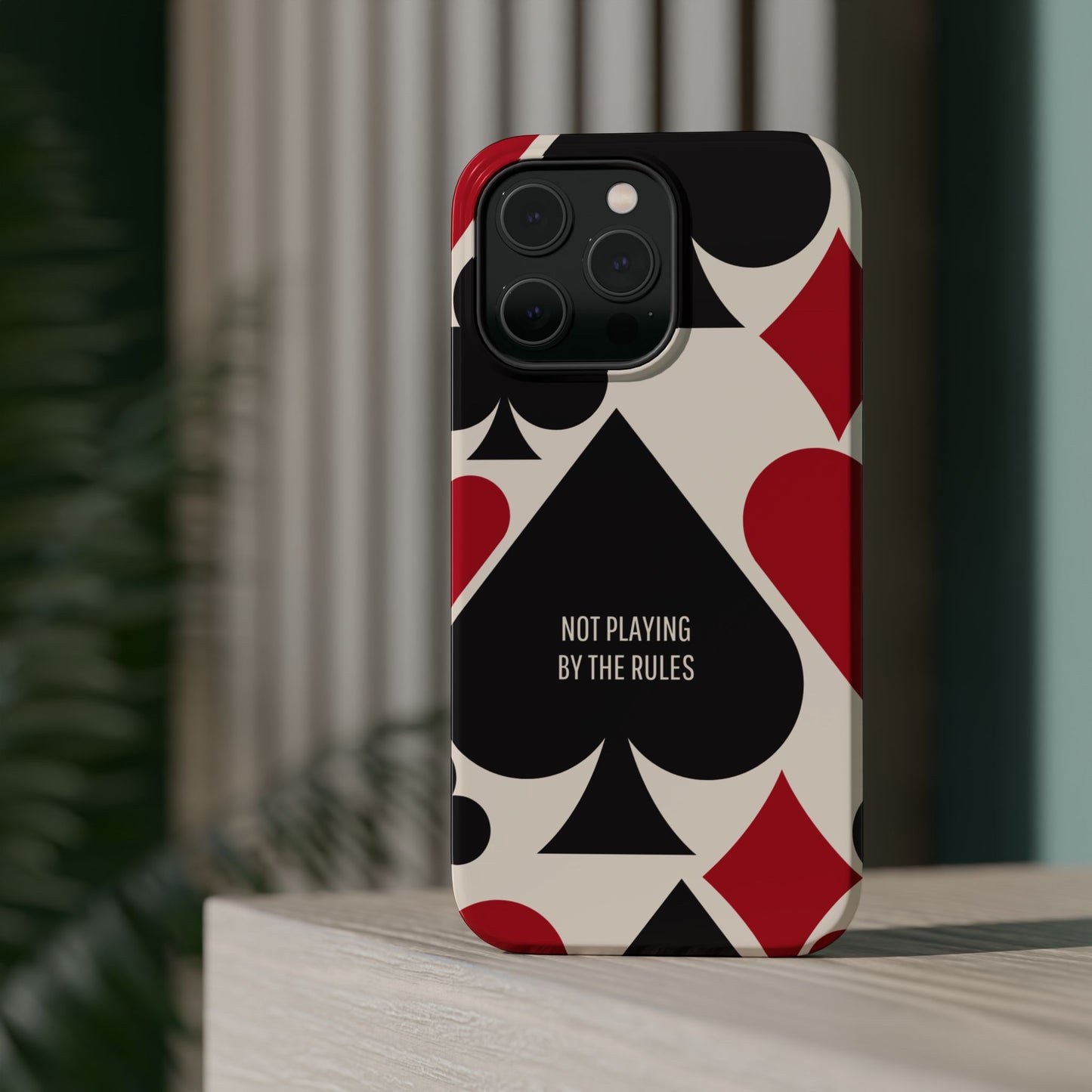 Bold Playing Card Tough Phone Case - Not Playing by the Rules for Iphone