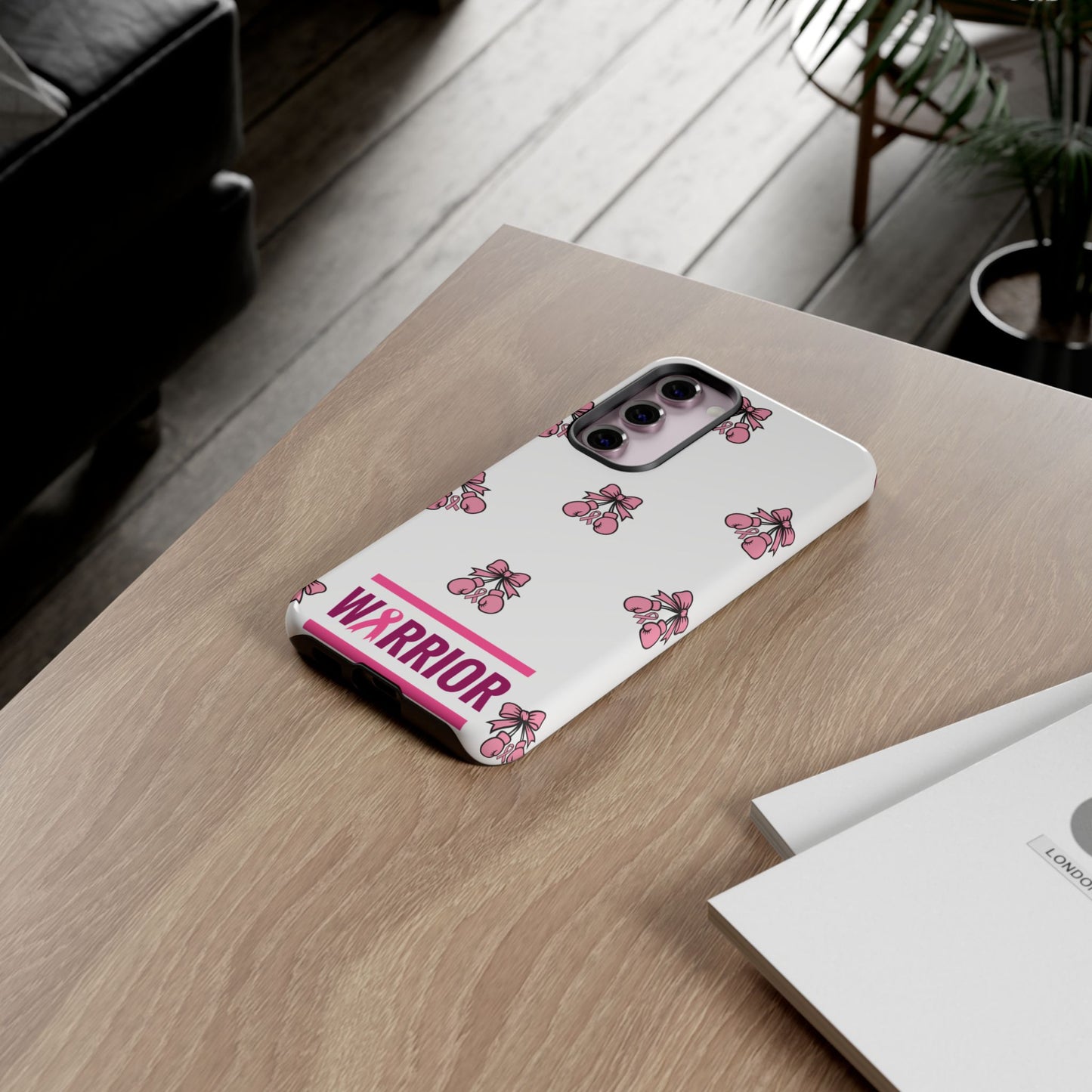 Phone Case - Pink Warrior Cancer Awareness Gift for Breast Cancer Survivor for Samsung