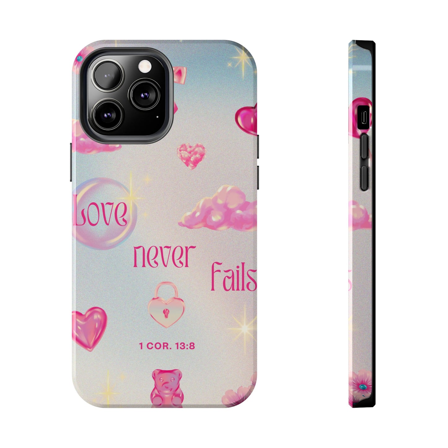 Love Never Fails Bible Verse Tough Phone Case