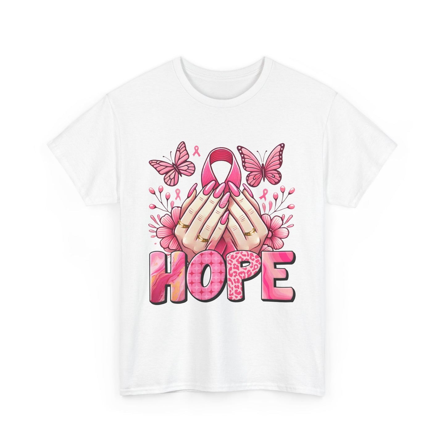 Hopeful Butterflies Unisex Heavy Cotton Tee