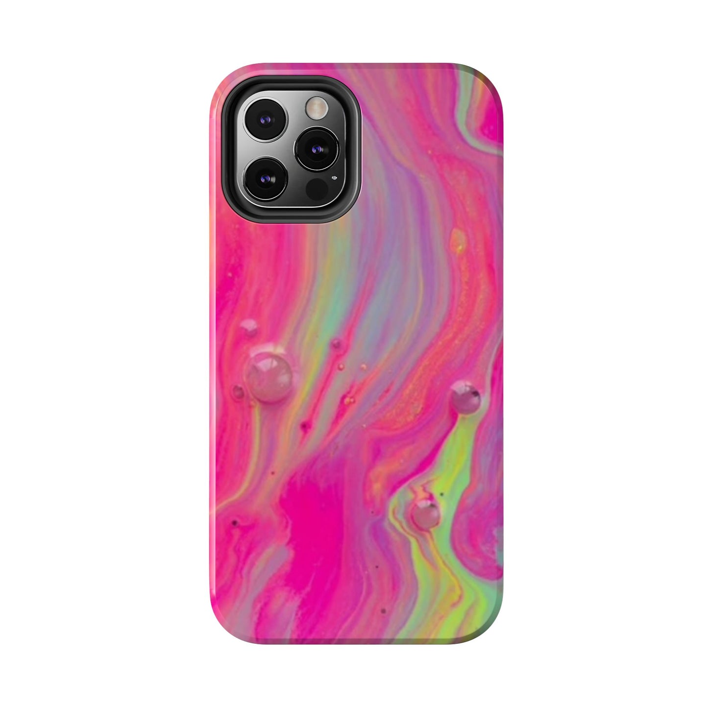 Colorful Swirl Futuristic Tough Phone Case, Stylish Durable Cover for Iphone