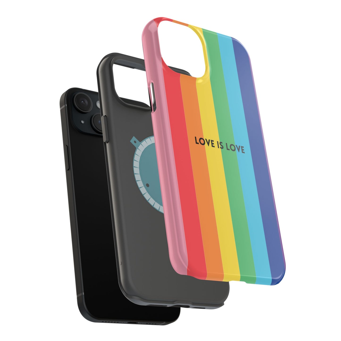 lOVE IS LOVE- Rainbow, LGBTQ+ Pride MAGNETIC Phone Case