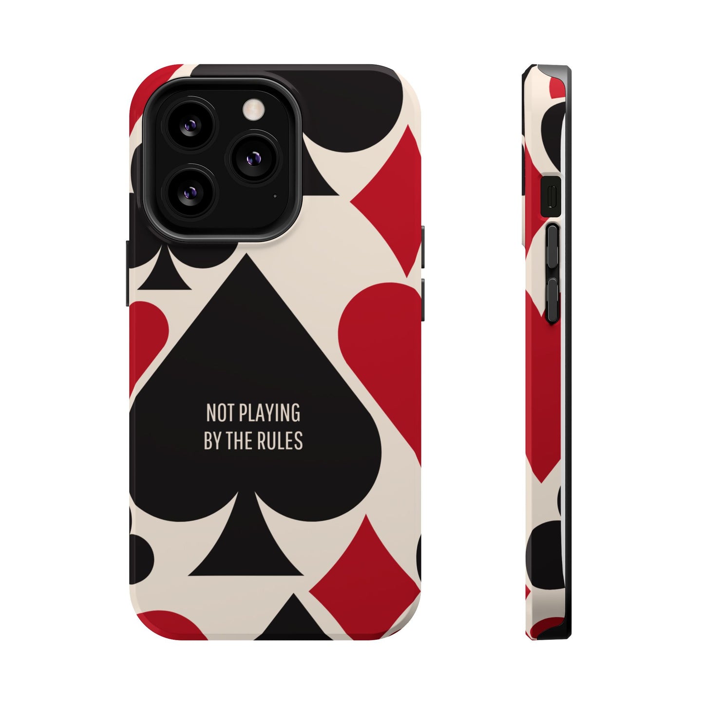 Bold Playing Card Tough Phone Case - Not Playing by the Rules for Iphone