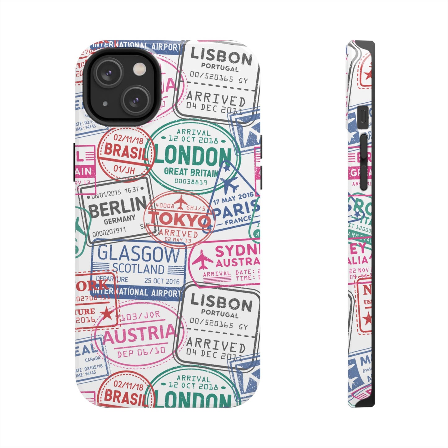 Travel-Inspired, Passport, Travelers, Adventure Stamp, Unique Phone Case