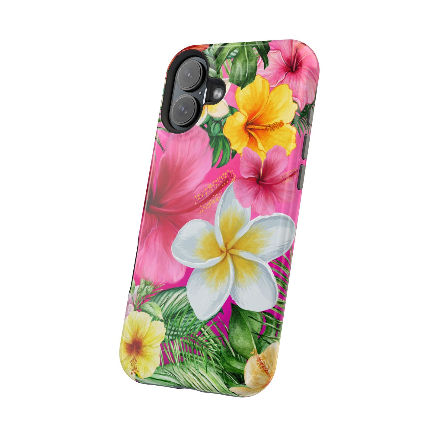 Tropical Floral MAGNETIC Phone Case - Tough, Durable, Chic Protection, Summer Vibes, Gift for Her