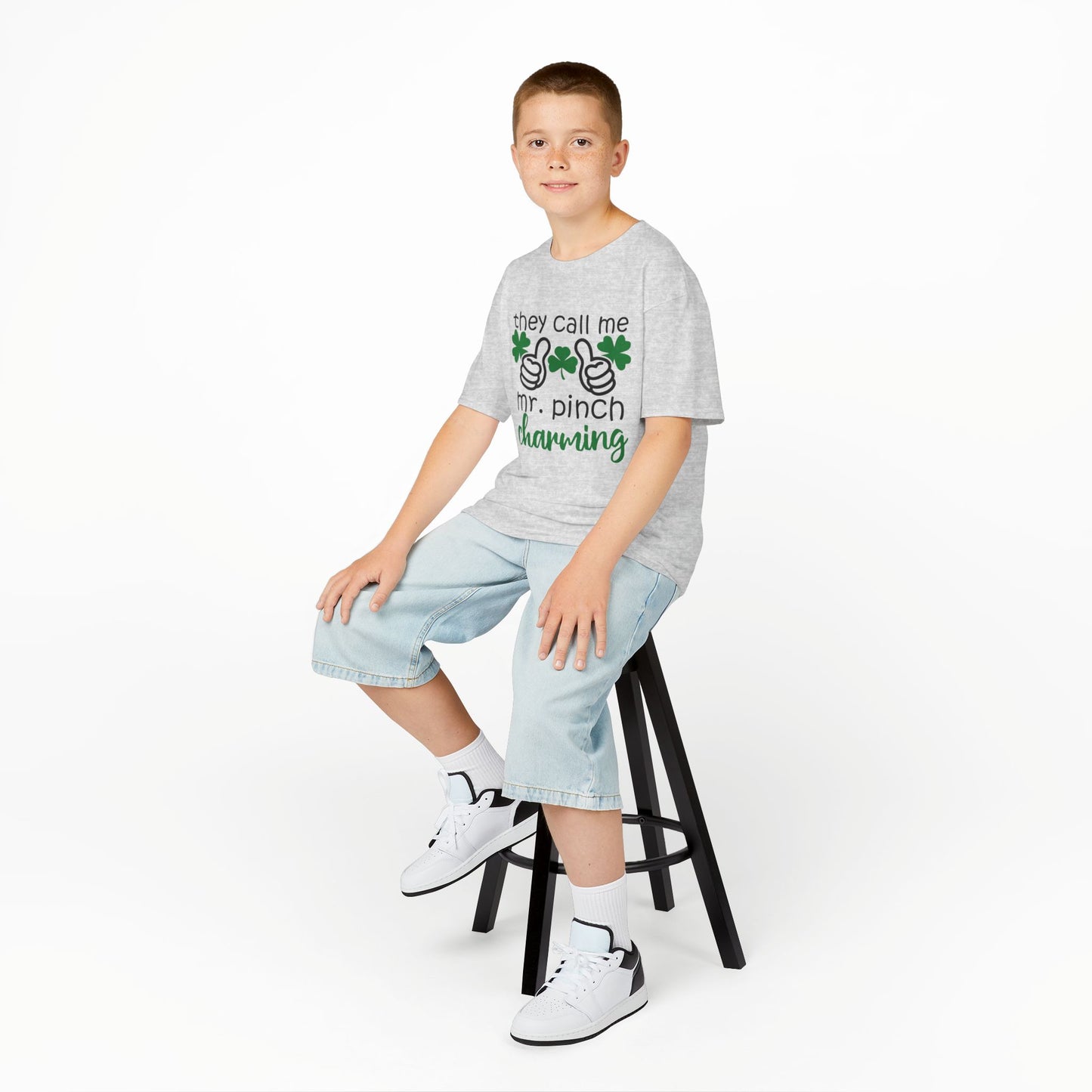 St. Patrick's Day Kids Tee - 'They Call Me Mr. Pinch Charming'