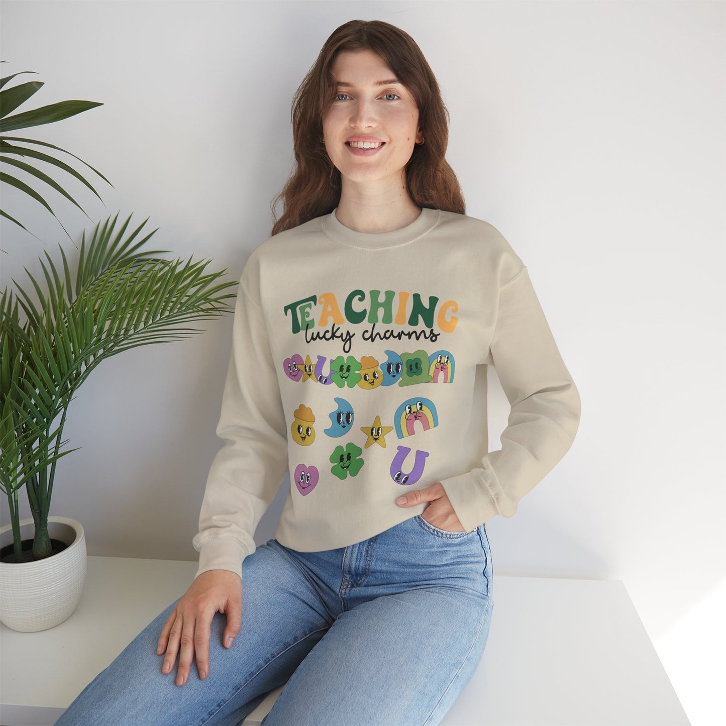 Teaching Lucky Charms Crewneck Sweatshirt for Educators
