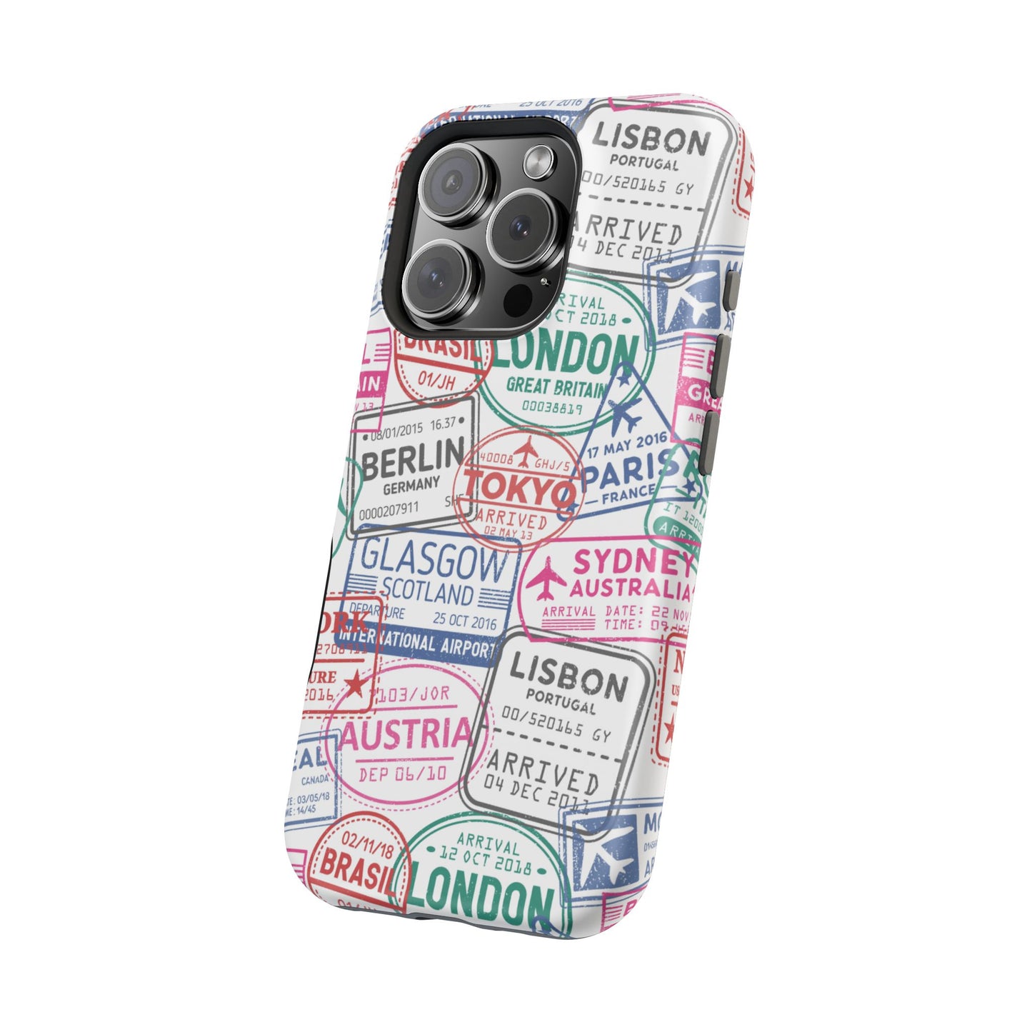 Travel-Inspired, Passport, Travelers, Adventure Stamp, Unique MAGNETIC Phone Case