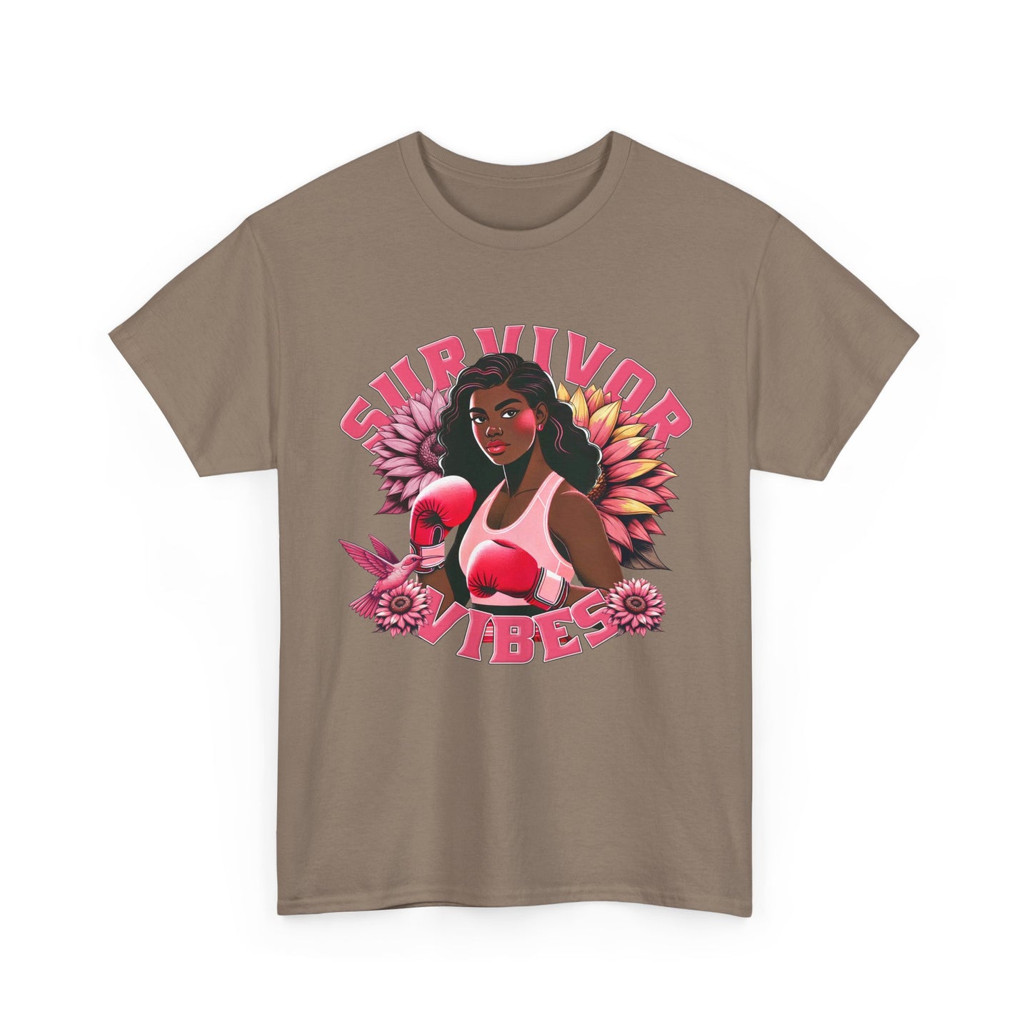 Survivor Vibes Unisex Tee - Empowering Breast Cancer T-Shirt
