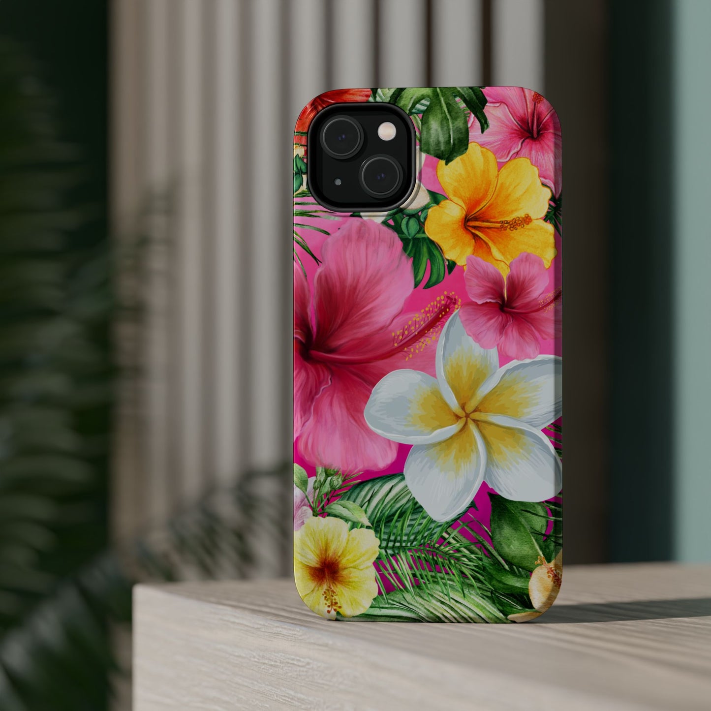 Tropical Floral MAGNETIC Phone Case - Tough, Durable, Chic Protection, Summer Vibes, Gift for Her